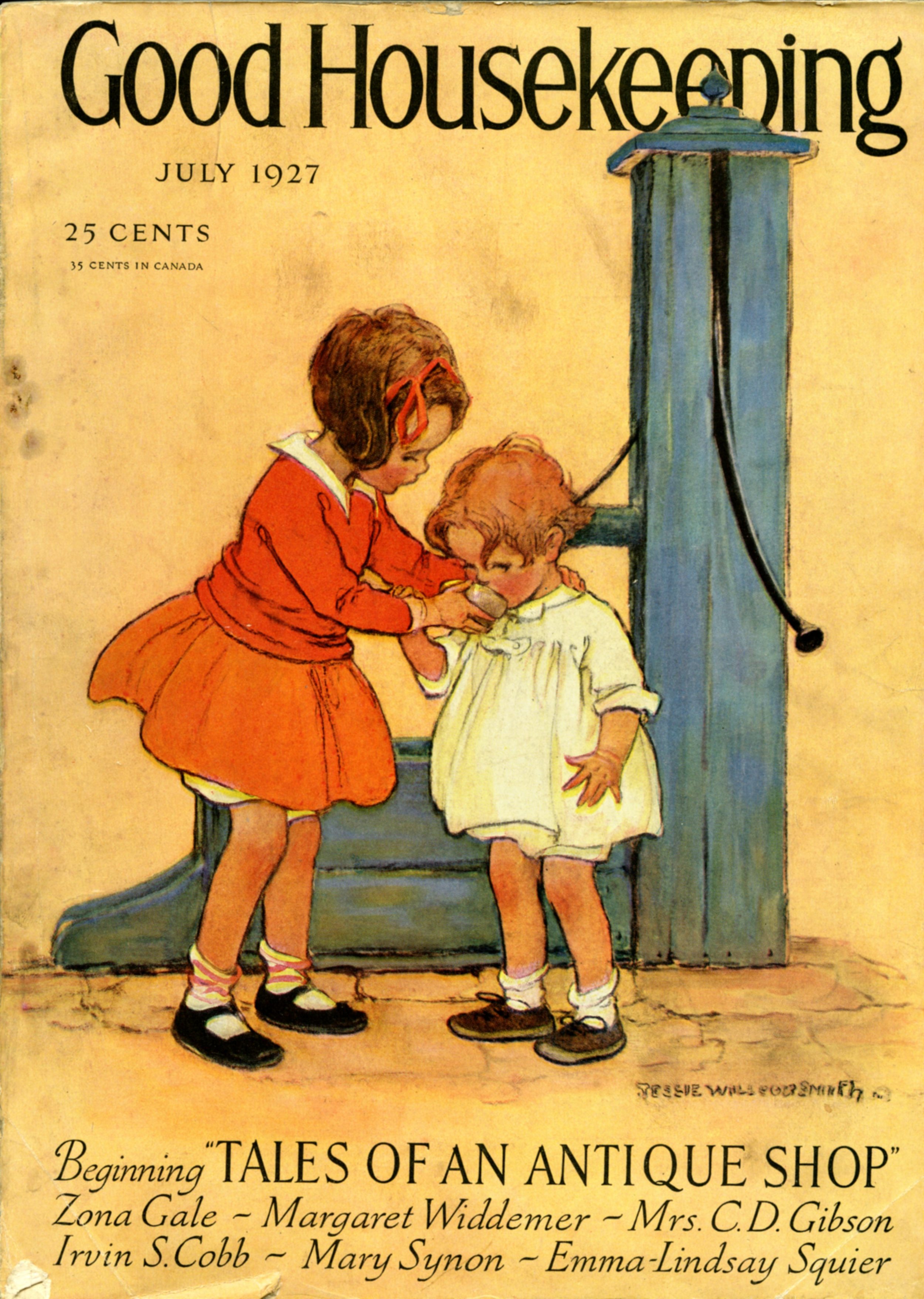 Jessie Wilcox Smith, cover for Good Housekeeping Magazine. July 1927.