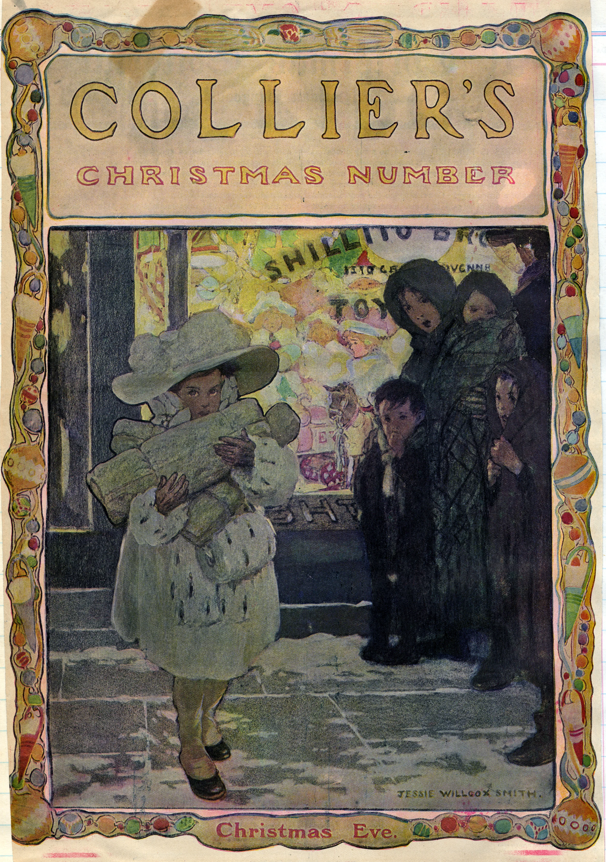 Jessie Wilcox Smith, cover for the Christmas edition of Collier's Magazine . 1912.