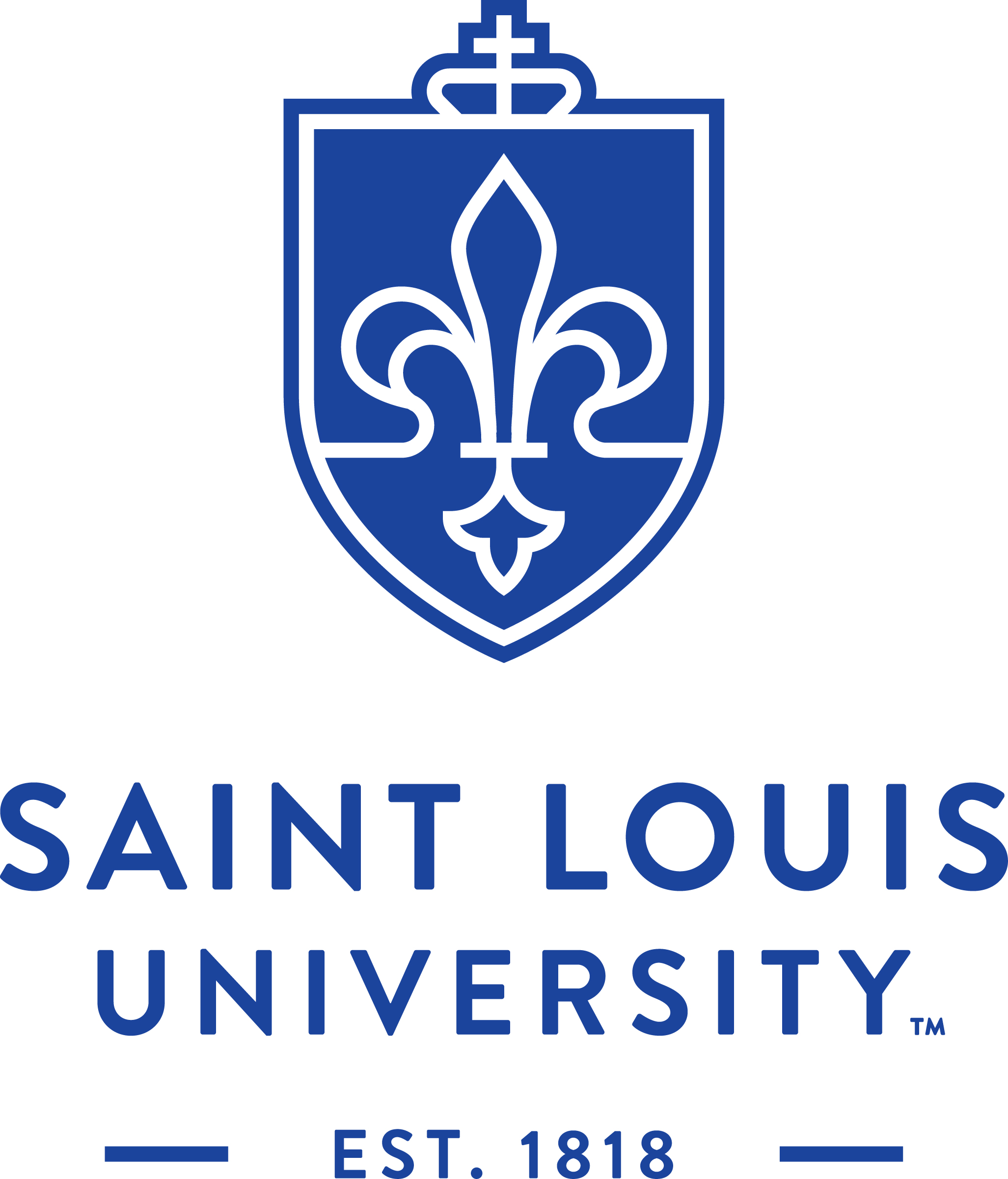 Revised Saint Louis University wordmark by Olson, a brand shop in Minneapolis. 2015.