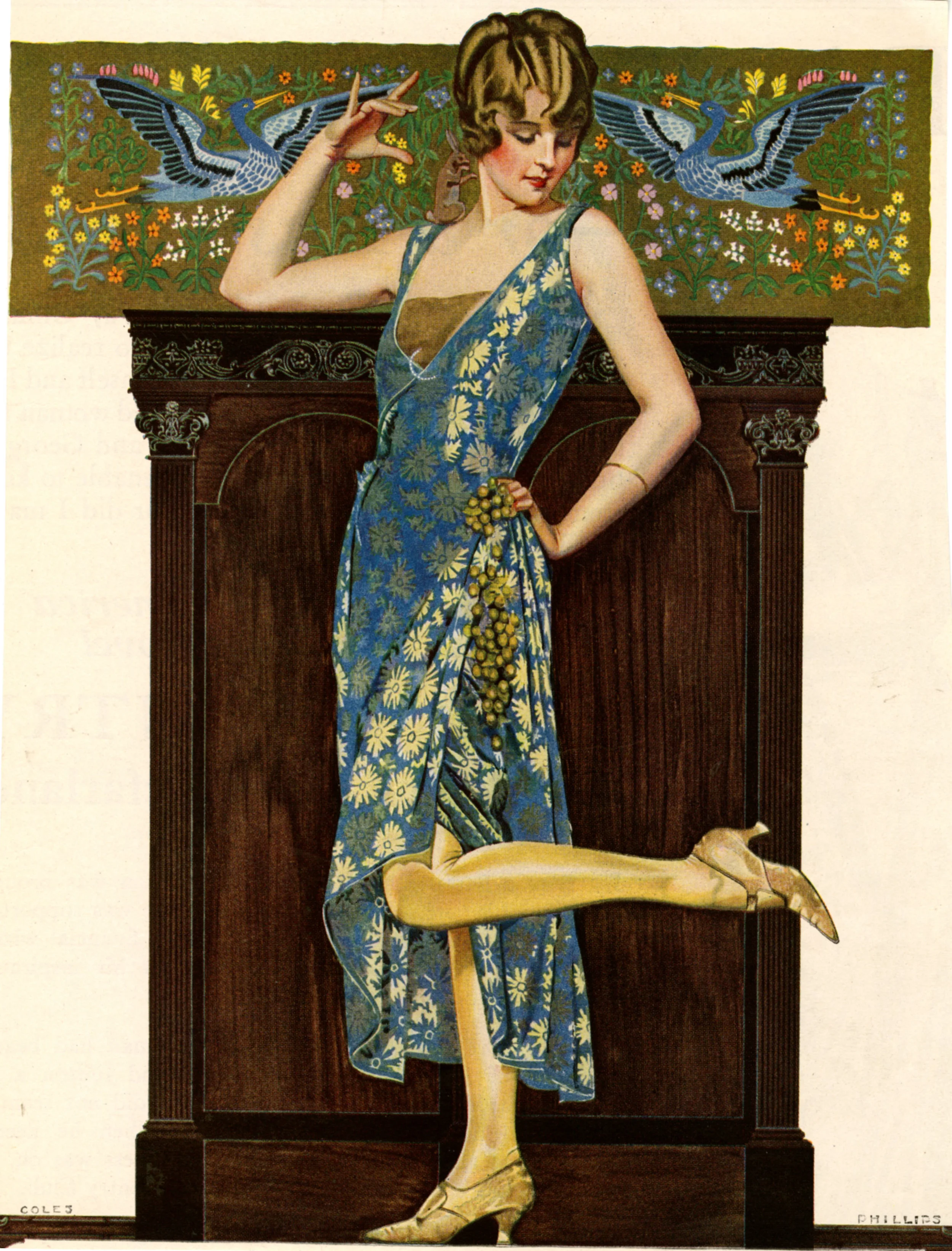 Coles Phillips, Magazine advertisement for Holeproof Hosiery , 1923. 