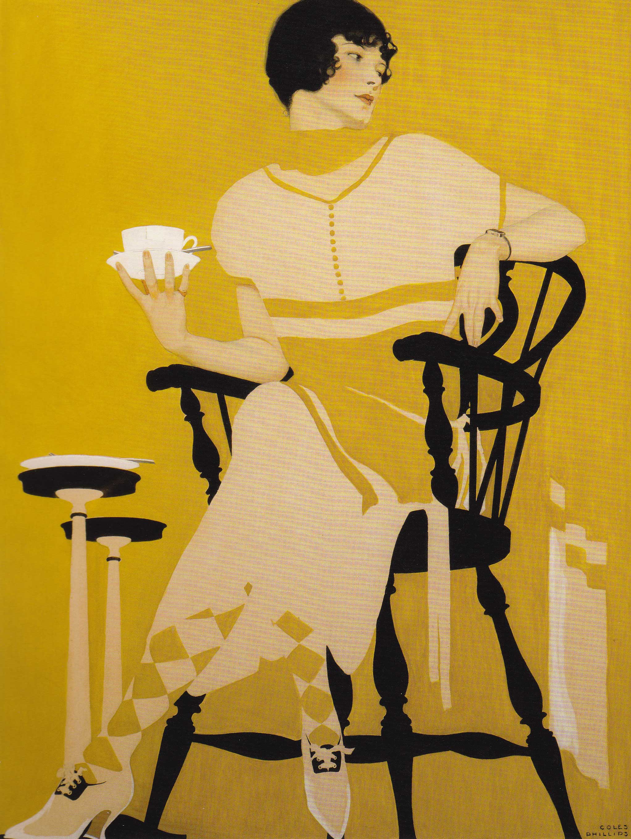 Coles Phillips, The Magic Hour, illustration for Oneida Community Plate advertisement, I924. 