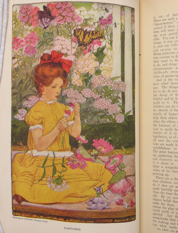 Elizabeth Shippen Green, Playthings , illustration for "The Mind of a Child," Harper's Monthly, December 1906. 