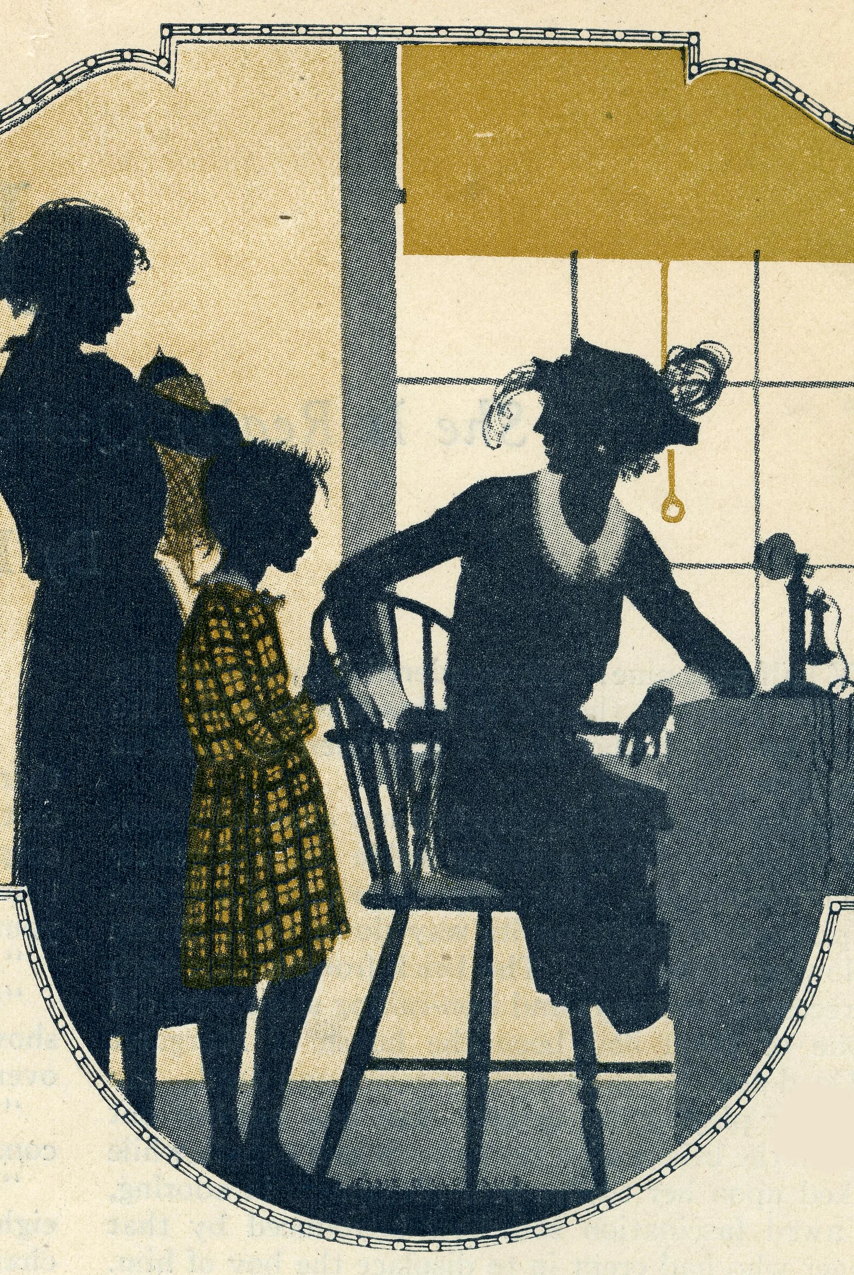 Jessie Gillespie, As Bad as She's Painted ? detail of illustration for Pictorial Review, January 1922.