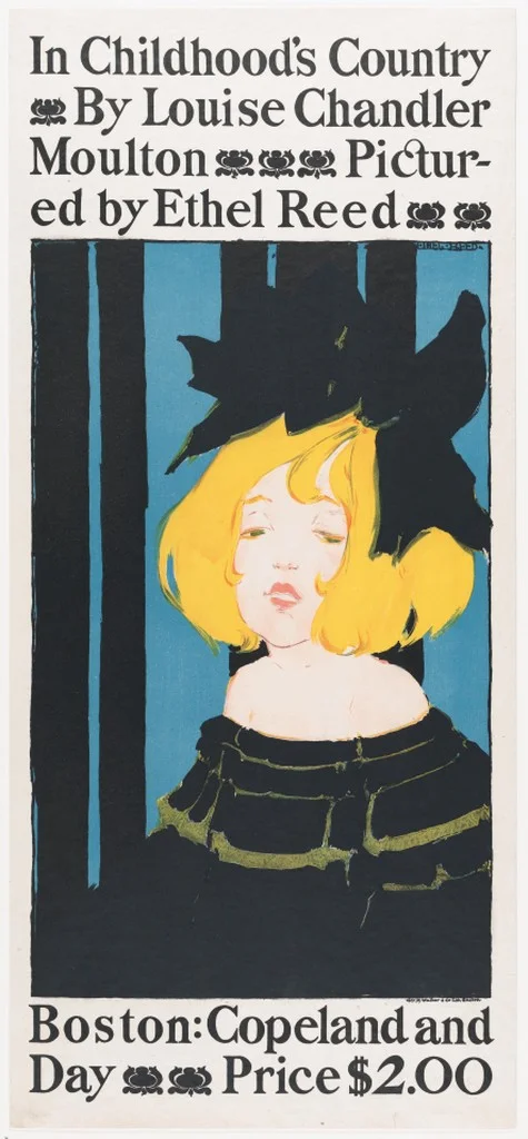 Ethel Reed, In Childhood’s Country , poster design for Copeland and Day, Boston. 1896. Lithograph.