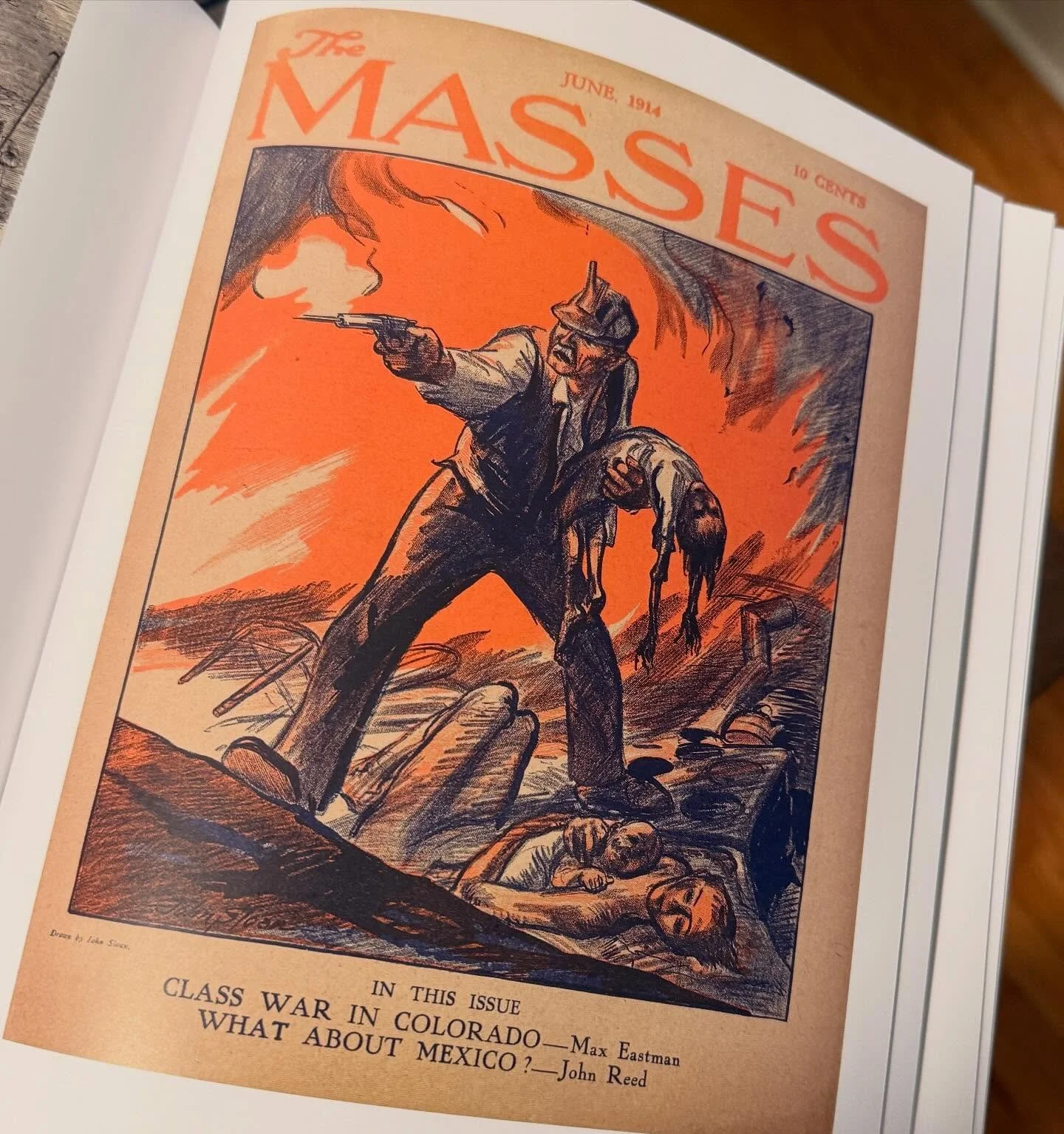 Like so many others, on a slow burn on a cold day. Martyrs in Minnesota have me looking to the righteous anger of illustration John Sloan and the Ludlow Strike in 1914 @princetonupress