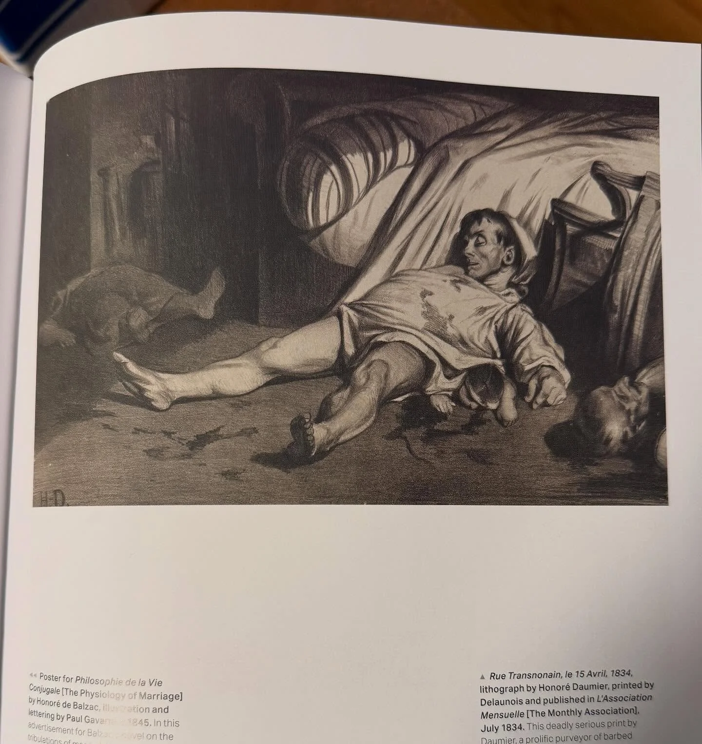 The great granddaddy of illustrated rage, Honor&eacute; Daumier&rsquo;s July 1834 lithograph of death at the hands of a government, Rue Transnonain. A furious massacre by an enraged regime, punishing protests by silk weavers. @princetonupress