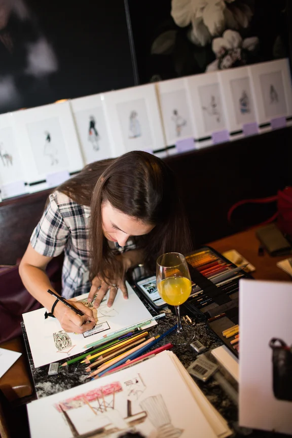 Who says drinking and drawing don't mix? I'd never turn down a mimosa!