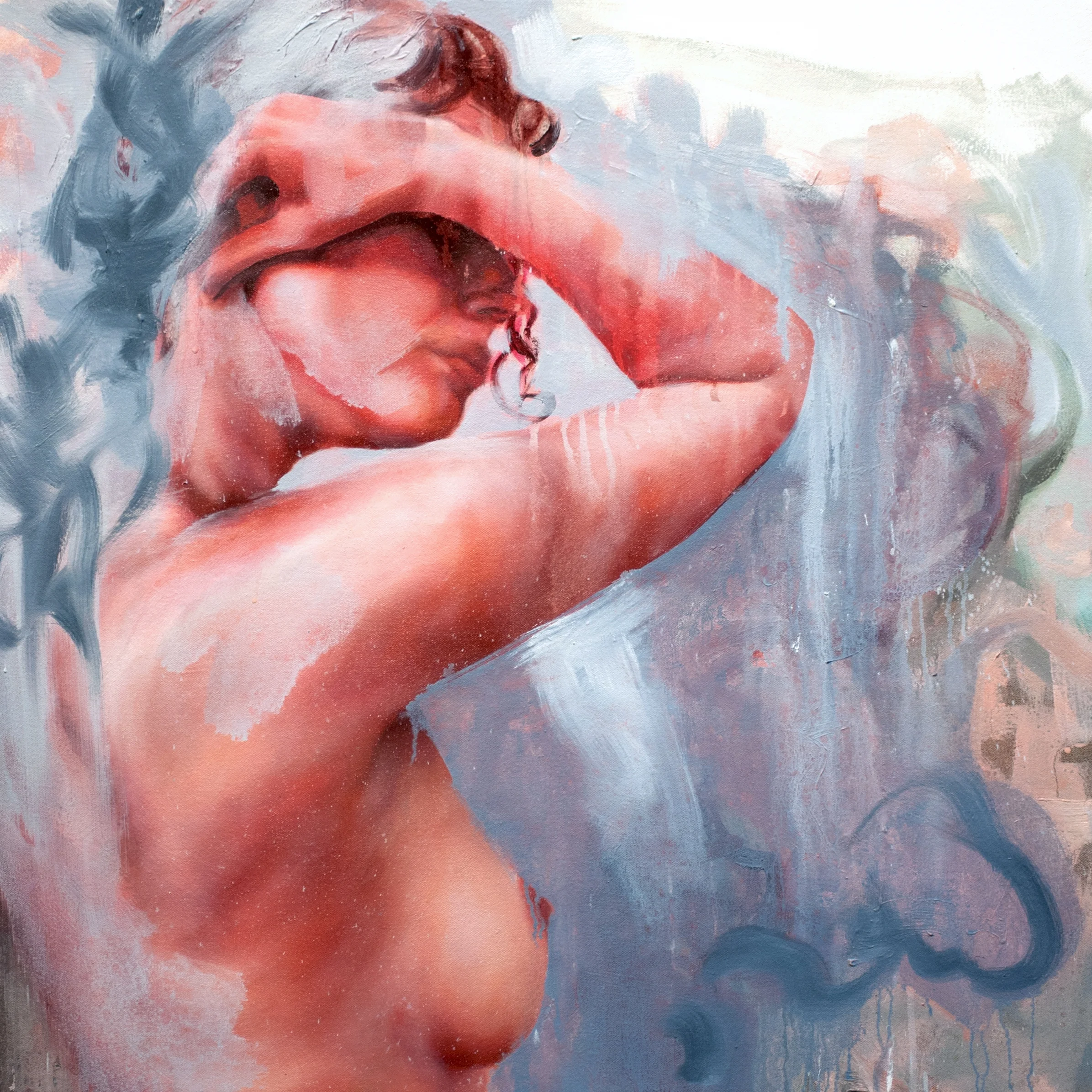 SHADOW PLAY Oil on wood canvas 30" x 30" (76 cm x 76 cm) SOLD for $2,400 2017