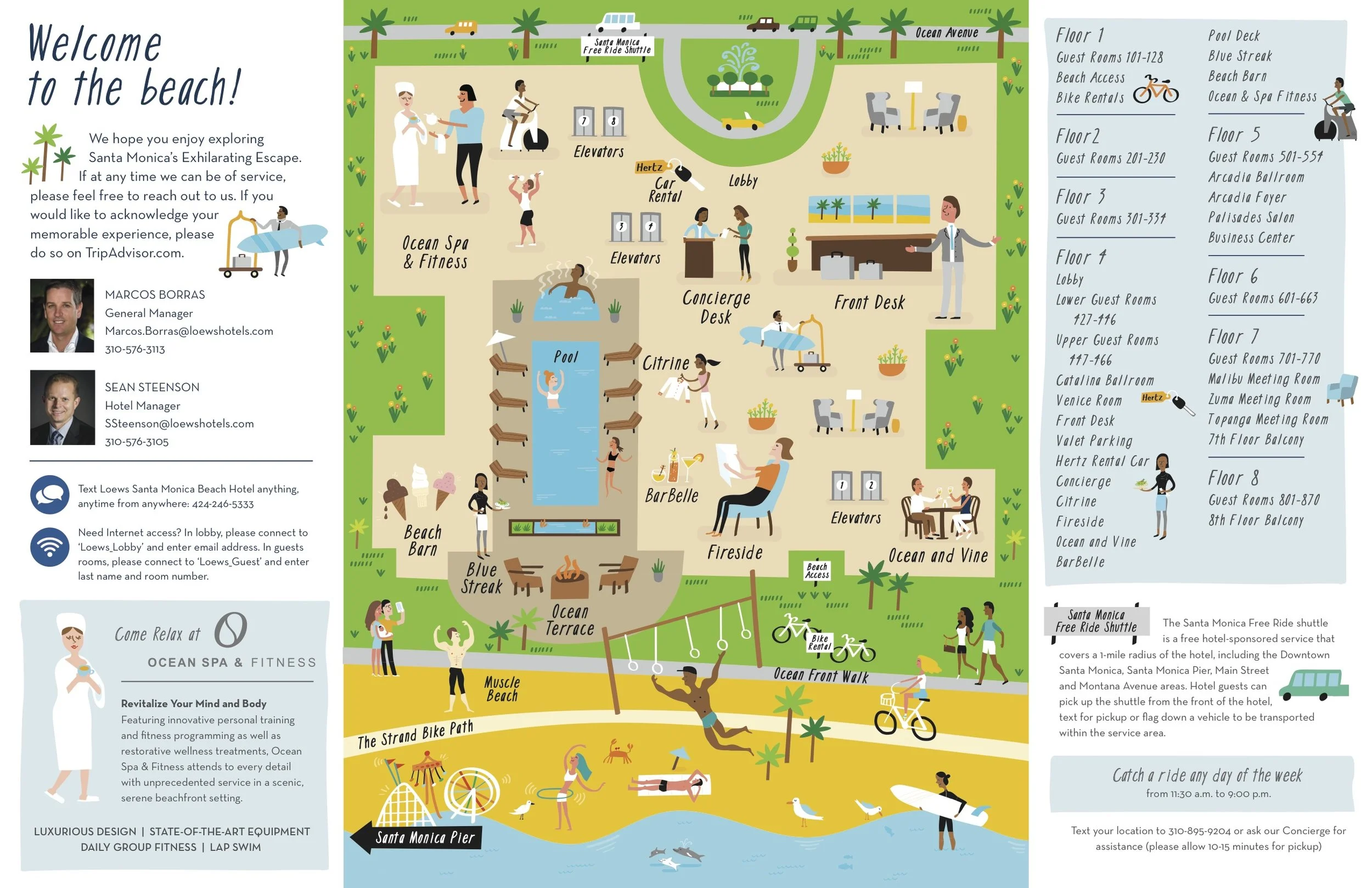 Illustrated Hotel Property Map