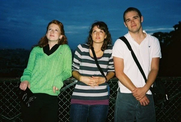 Stephanie Emens, myself, and Barclay Owens regard La Basillique du Sacré-Cœur. (Photo by Perry Guevara)