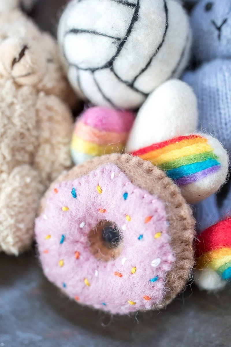 newborn size felted lovies