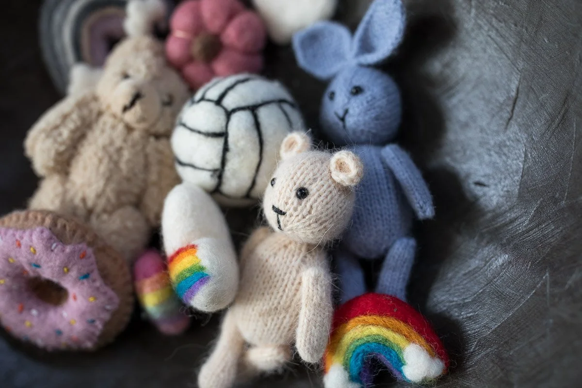 felted newborn stuffies 