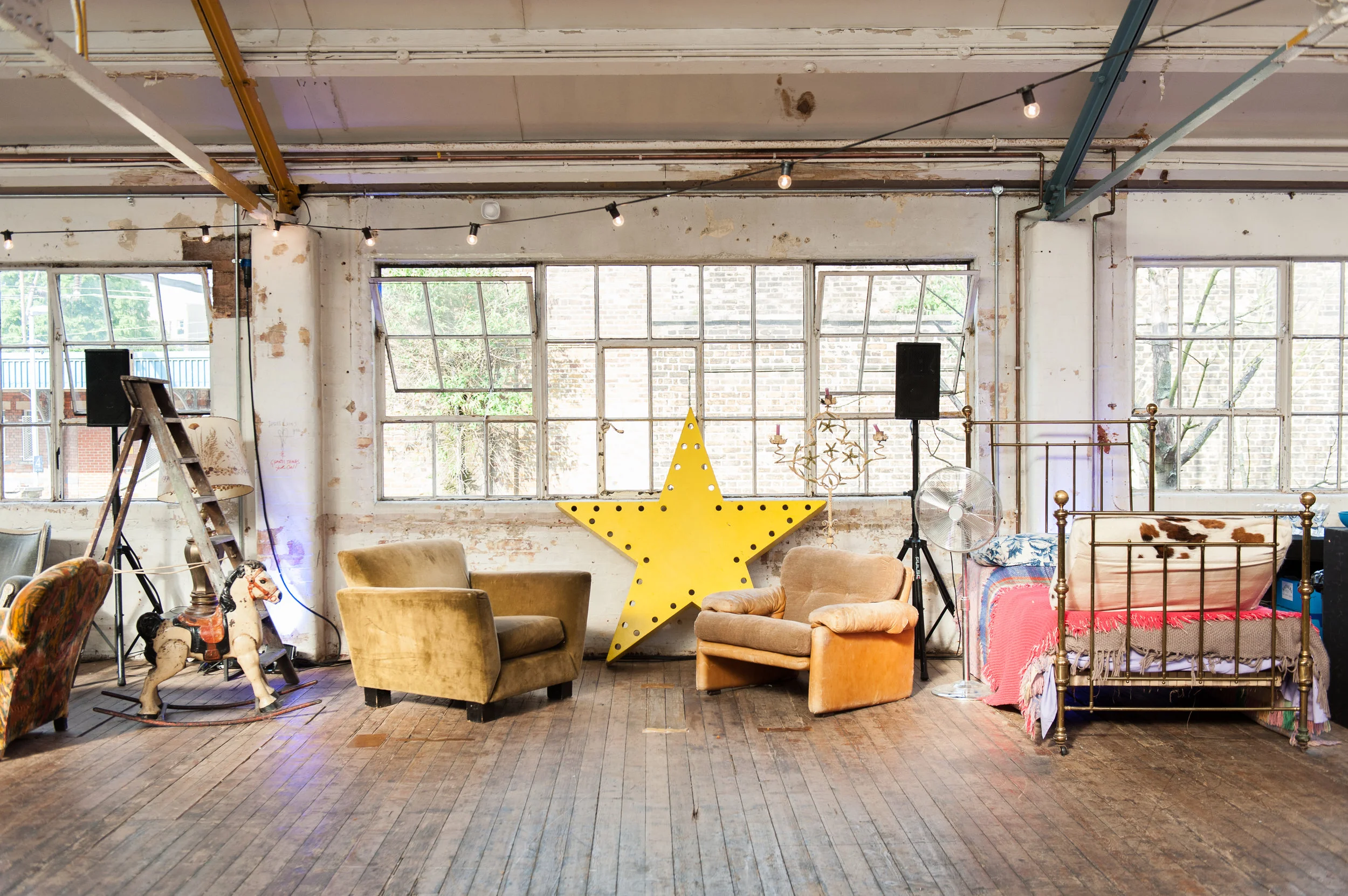  East London Wedding, Dalston Warehouse Wedding, Industrial Chic Wedding Venue, Dry Hire Venue, Exposed Brickworks, Venue with props, Festoon Lighting, Converted Warehouse Venue, Cool venue, Quirky venue, Warehouse Wedding Planner, London Wedding Pla