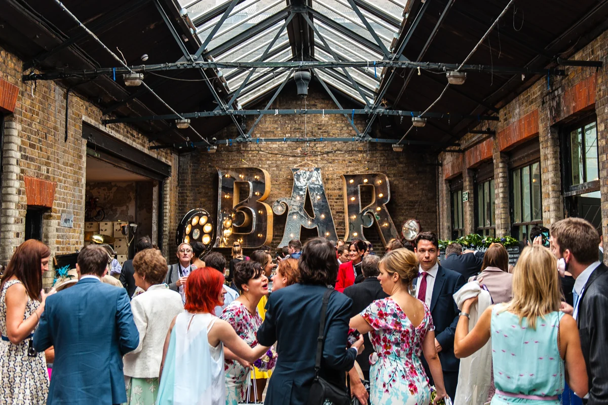 MC Motors, East London Wedding, Warehouse Wedding, Industrial Chic Venue, Dry Hire Venue, Exposed Brickworks, Props, Converted Warehouse Venue, Cool venue, Quirky, Wedding Planner Coordinator