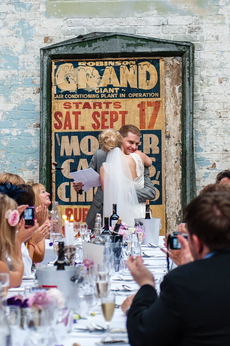 MC Motors, East London Wedding, Warehouse Wedding, Industrial Chic Venue, Dry Hire Venue, Exposed Brickworks, Props, Converted Warehouse Venue, Cool venue, Quirky, Wedding Planner Coordinator