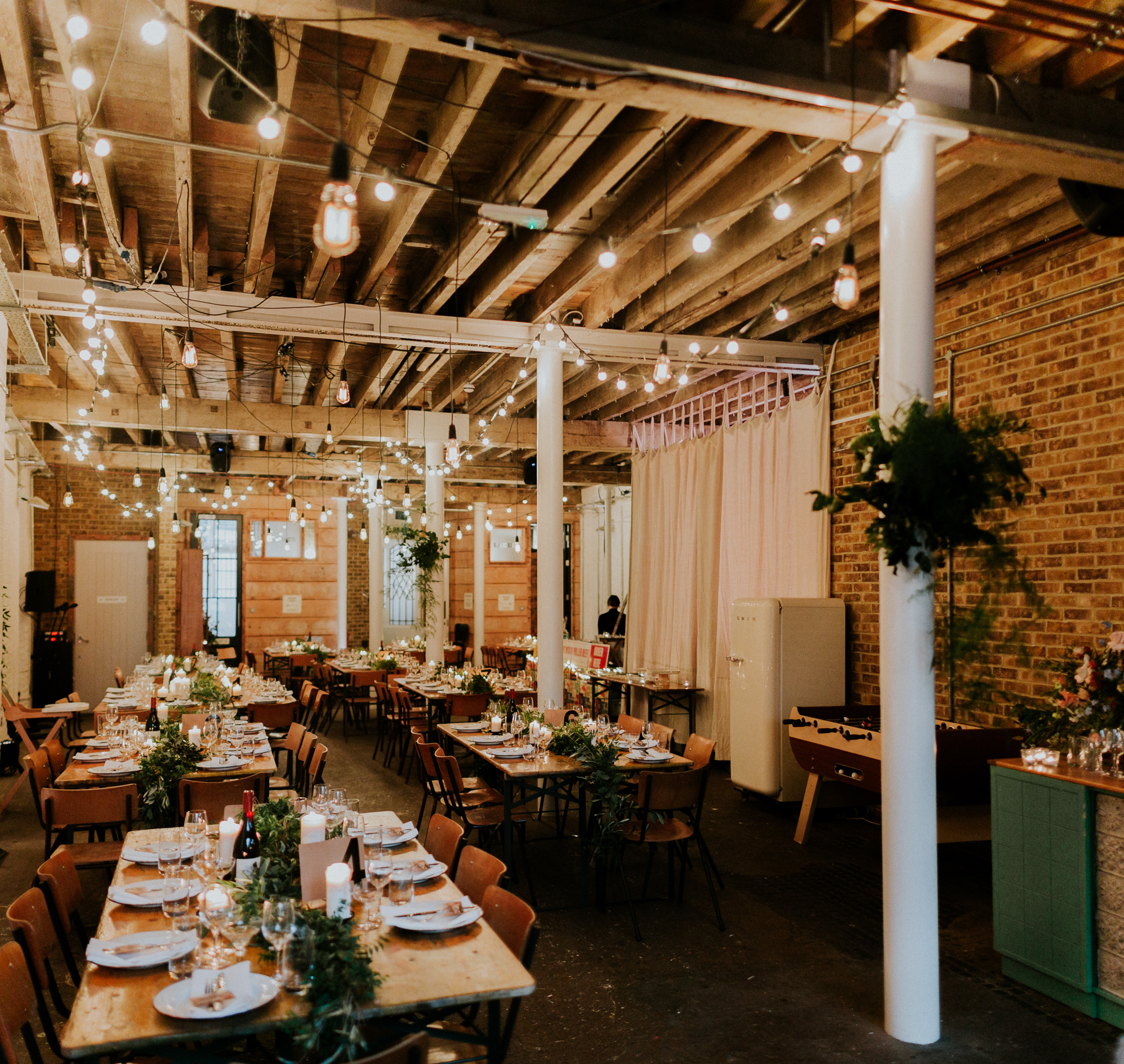 Quirky Venue, Non-traditional wedding planner, dry-hire venue, London Wedding coordination, Event Bar, Bespoke weddings, Event team, Brixton East 1871 Wedding, Streetfood wedding, informal, Stylish