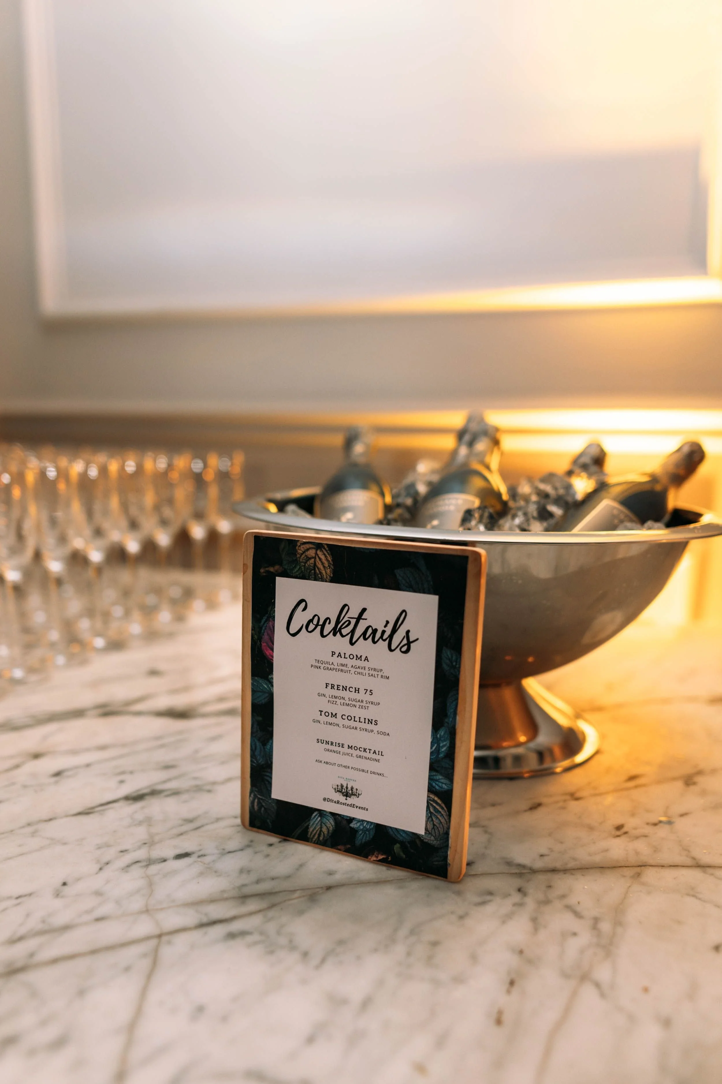 Event Bar Set Up The Roost Dalston - Dita Rosted Events - Fun &amp; Modern Events - London Event &amp; Wedding Planner