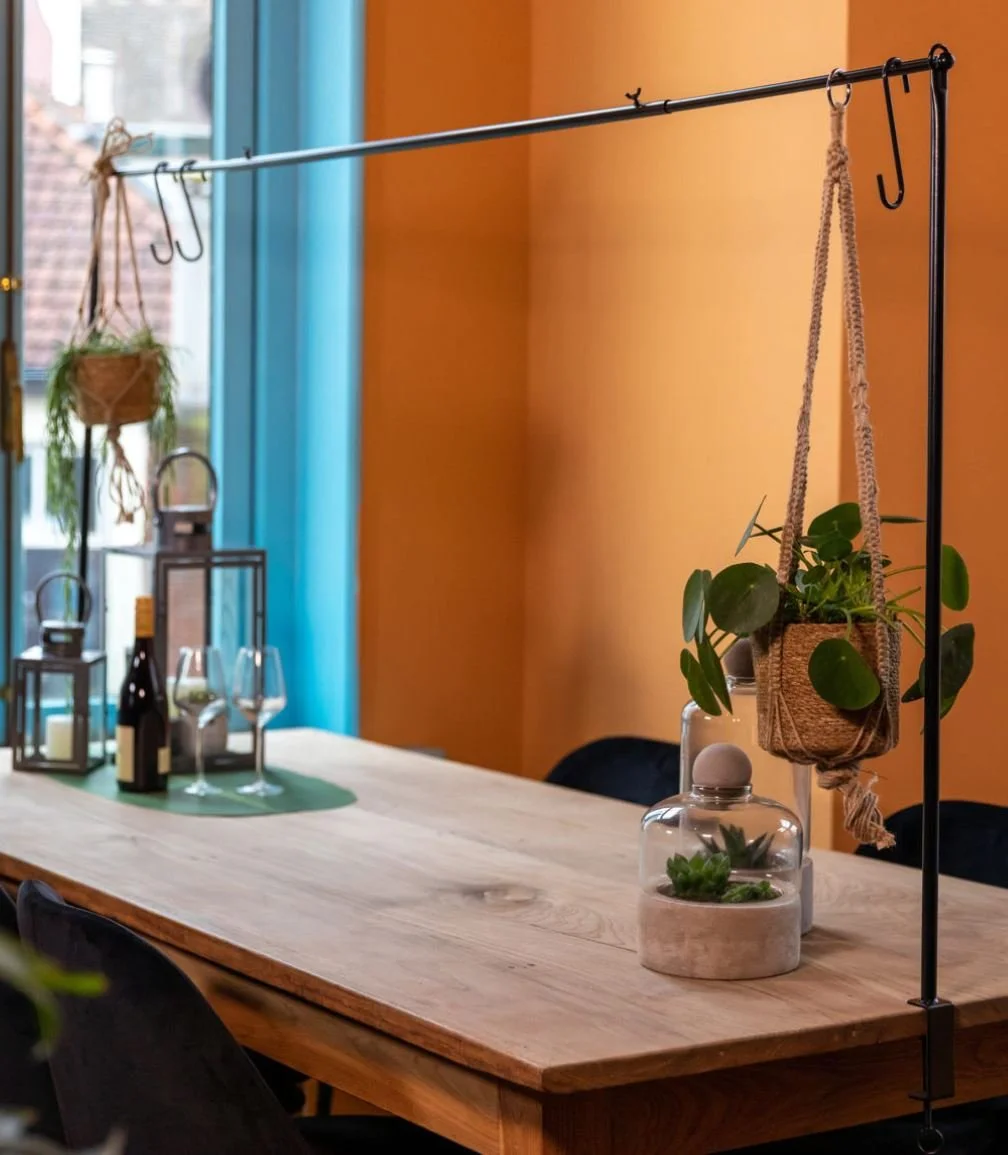 Black Table Clamp Pole System with hooks.JPG