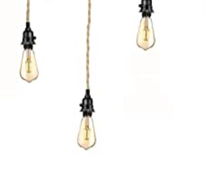 Hanging pendant vintage lights on rope Rustic decor Wedding Prop Hire Dita Rosted Events London Wedding Design