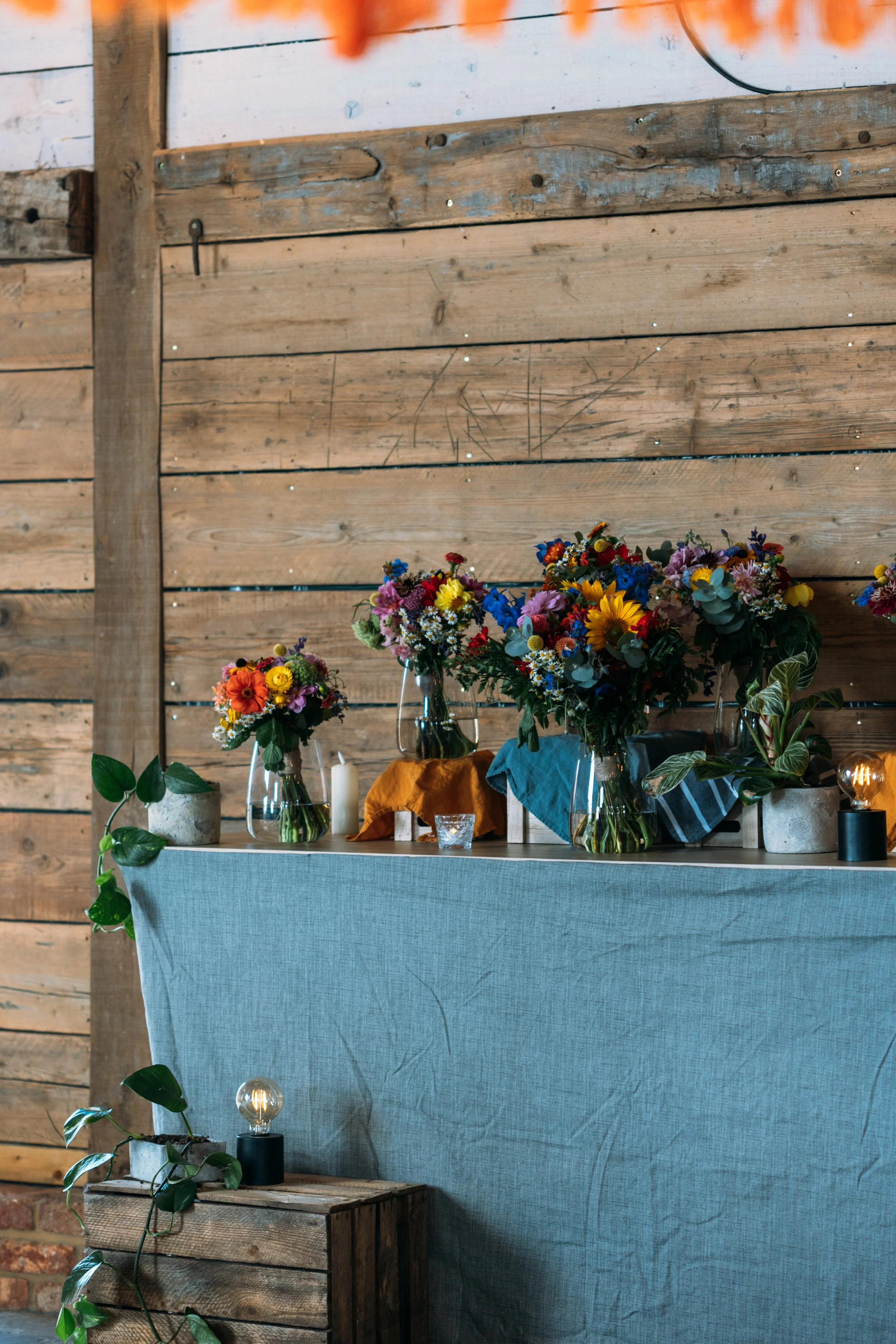 Dita Rosted Events Decor Prop Box Greenery Vintage Lights Vases Grey Tablecloth Events & Wedding Planning Studio London.jpg
