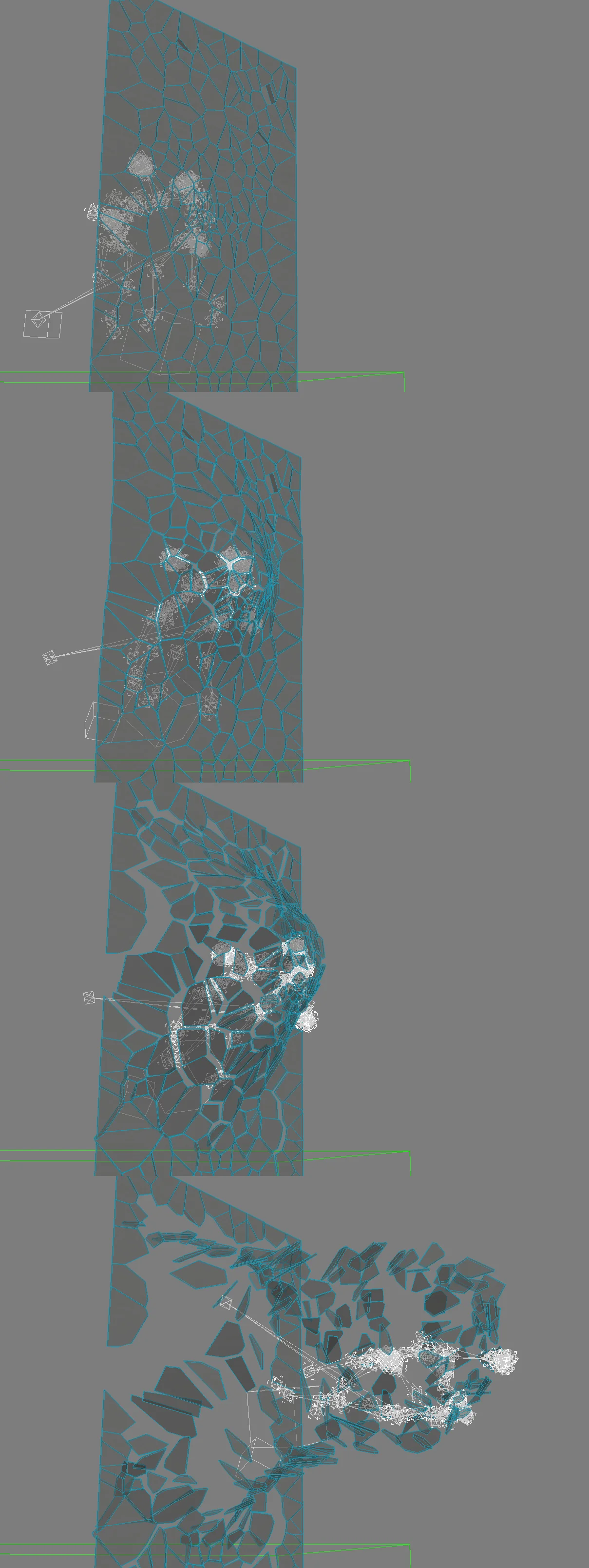 Glass destruction driven by character animation in Max Payne III.
