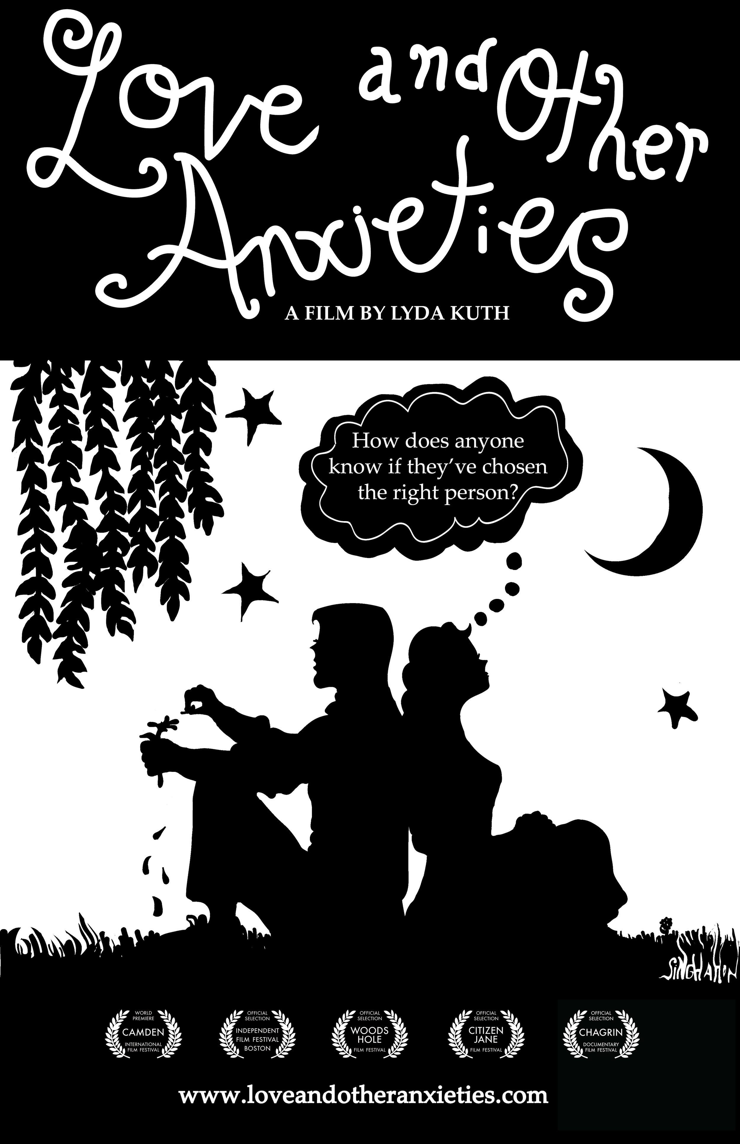 Love and Other Anxieties Theatrical Release Poster Designed by Singha Hon for Lyda Kuth, Nadita Productions 2011-2012