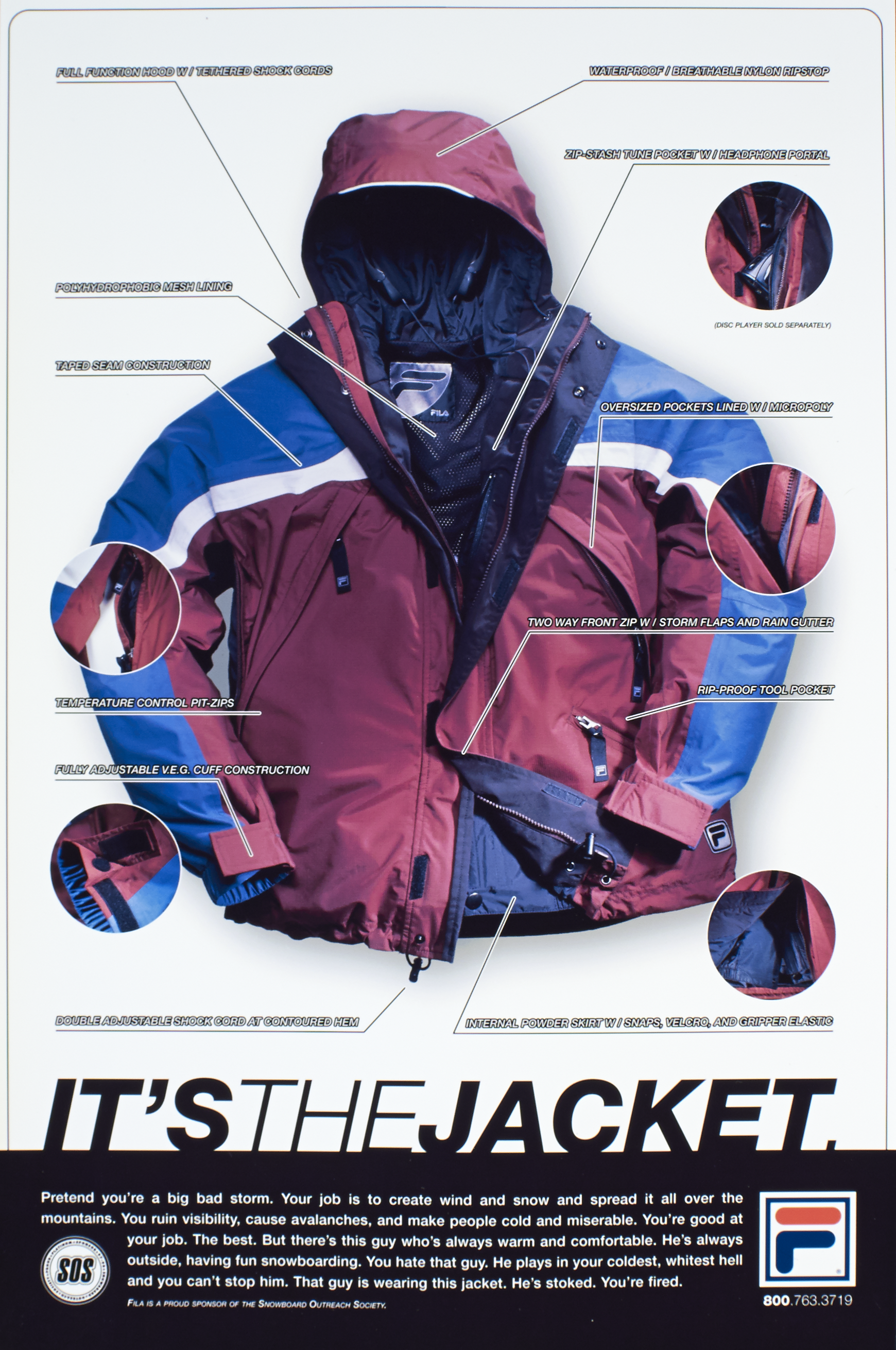 fila snowboard jacket
