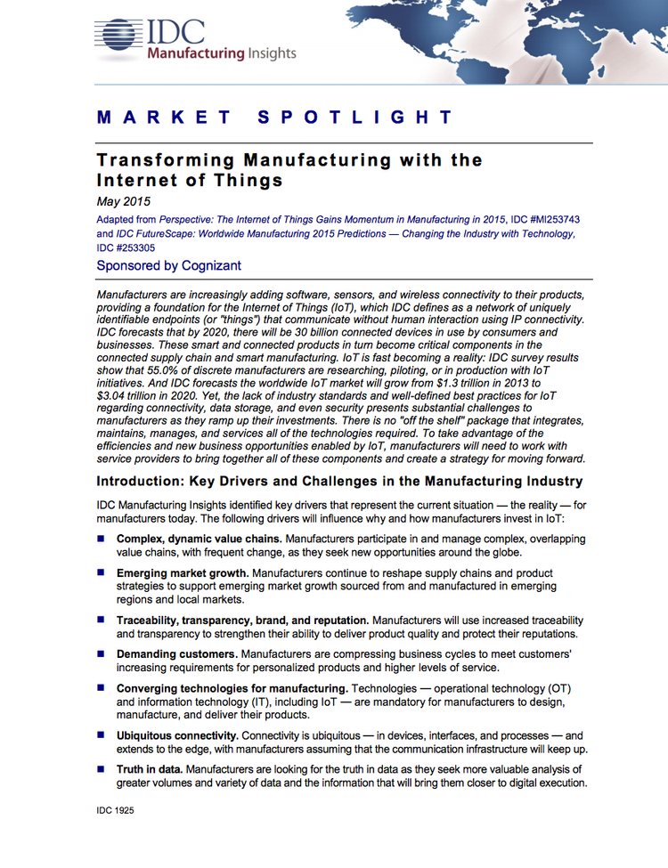 Analyst White Paper: Market Spotlight