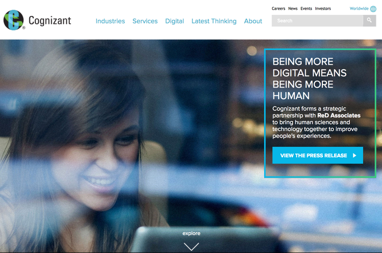 Cognizant.com homepage