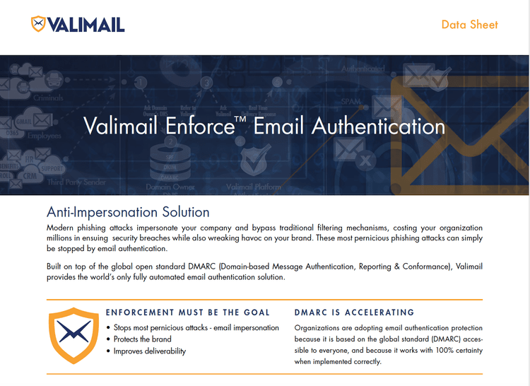 Valimail Enforce Datasheet