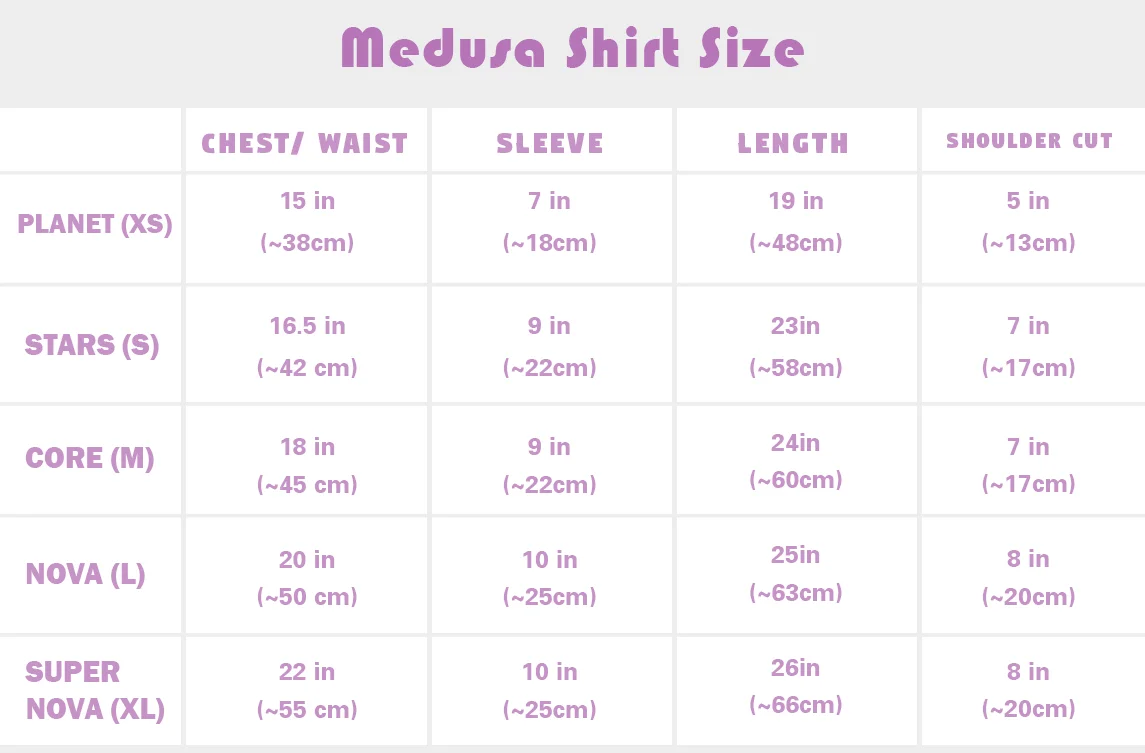 Medusa Shirt Size