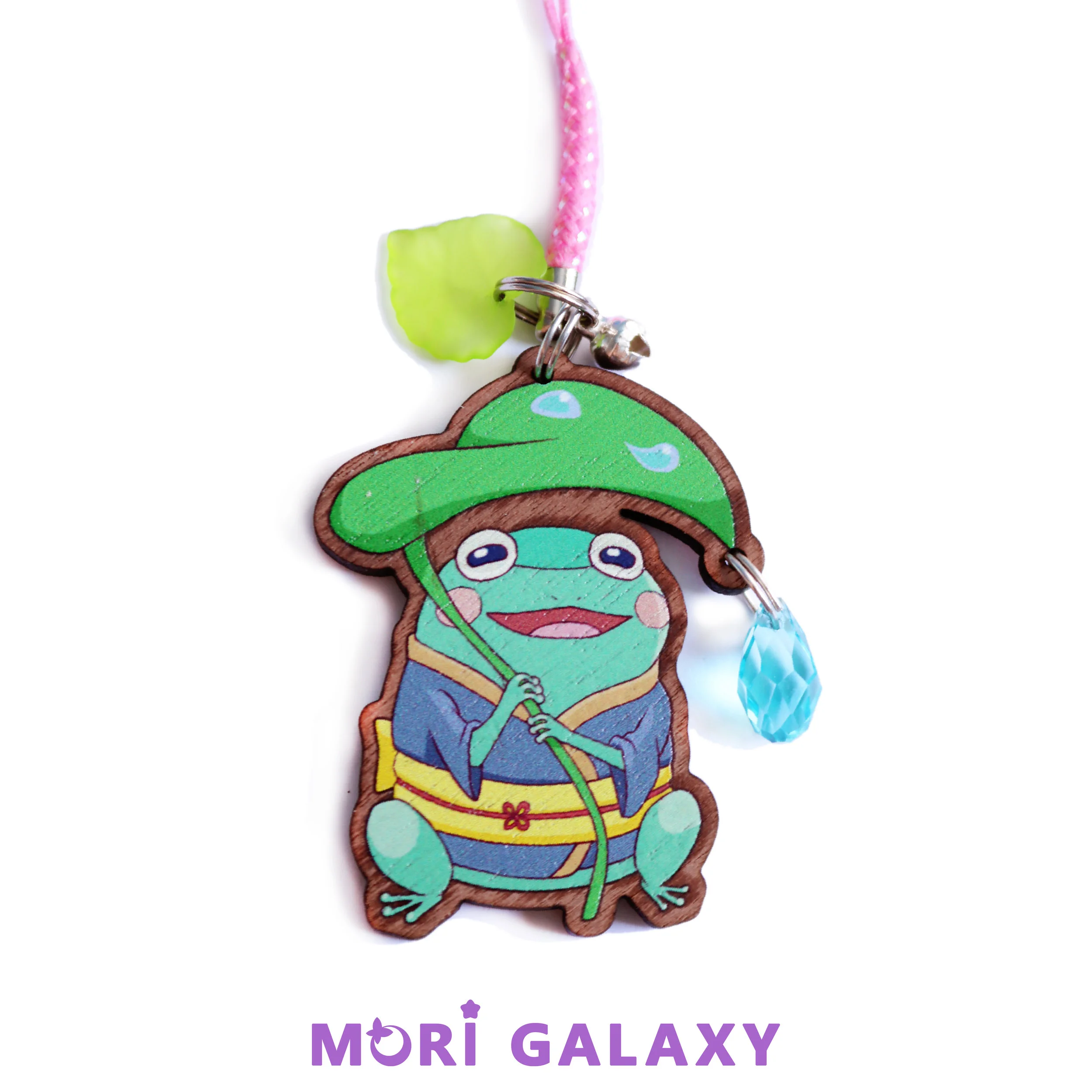 Wooden Rain Frog Charm