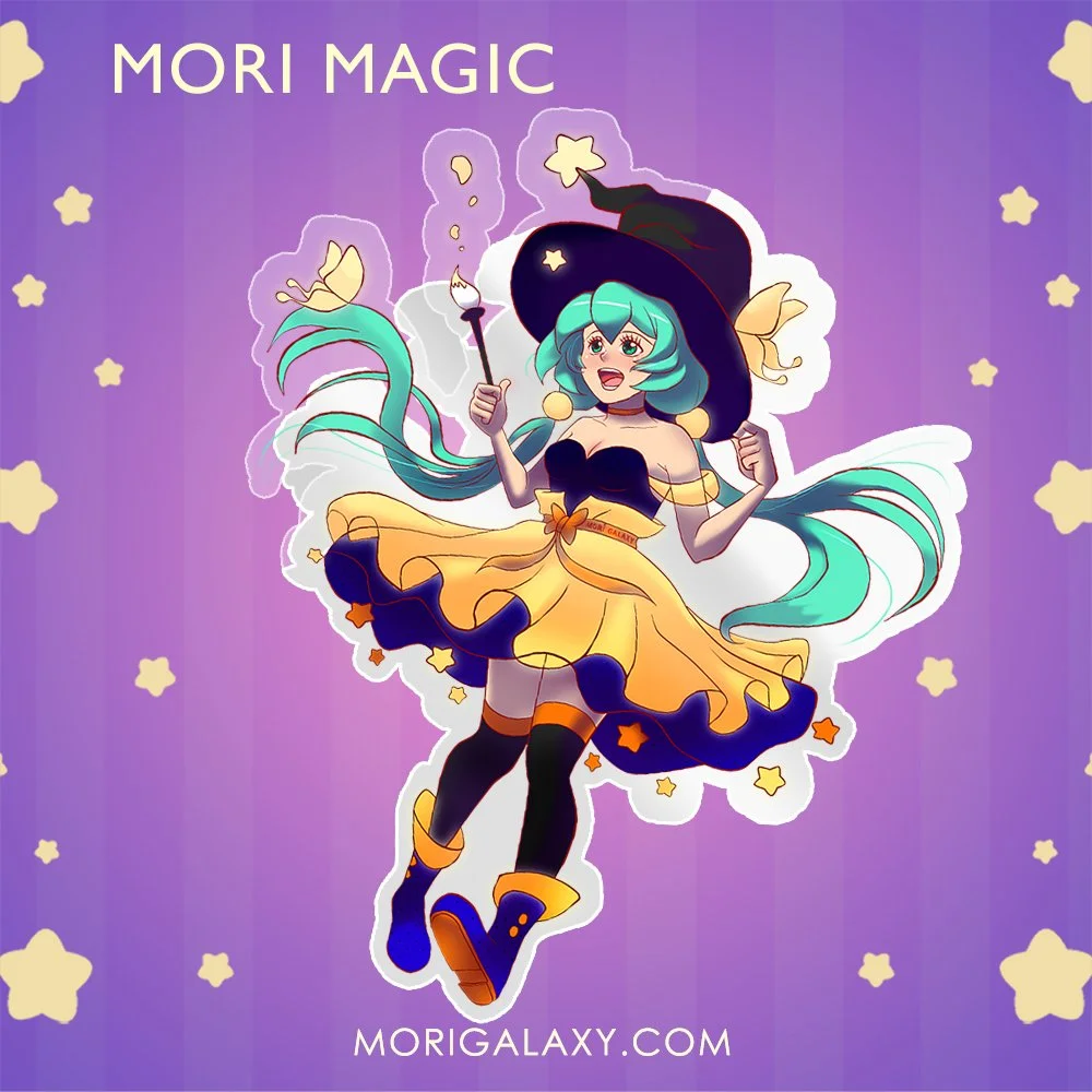 Mori Magic Mascot Clear Sticker 4x4