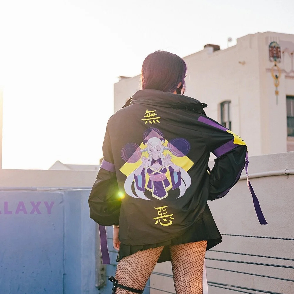 [ HEAR NO EVIL ] MIKA ONI Windbreaker Jacket
