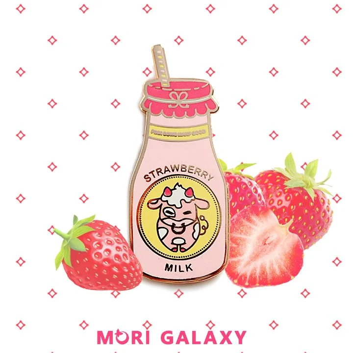 Strawberry Milk Pin