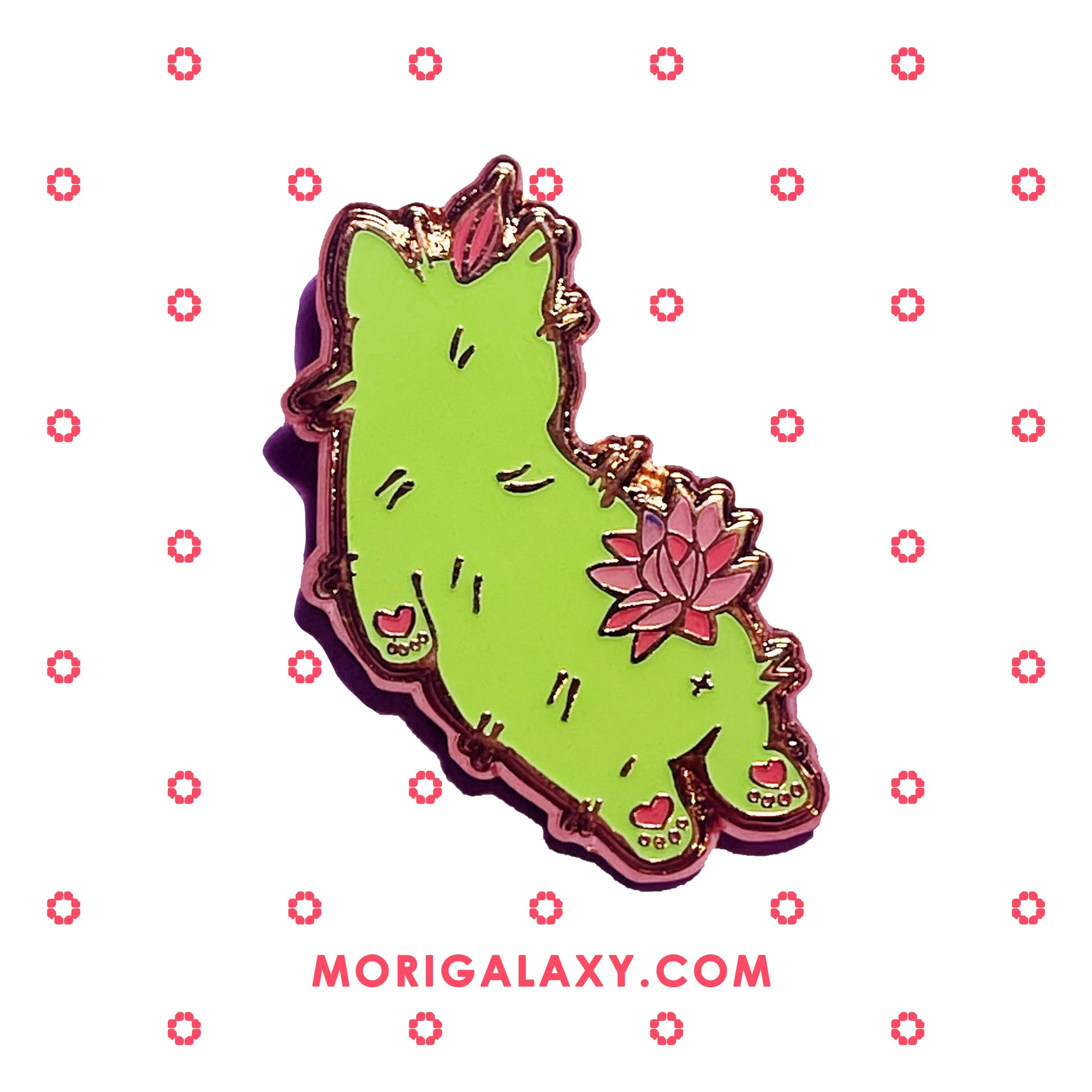 [GITD] Catcus Catoir Prickle Butt Pin