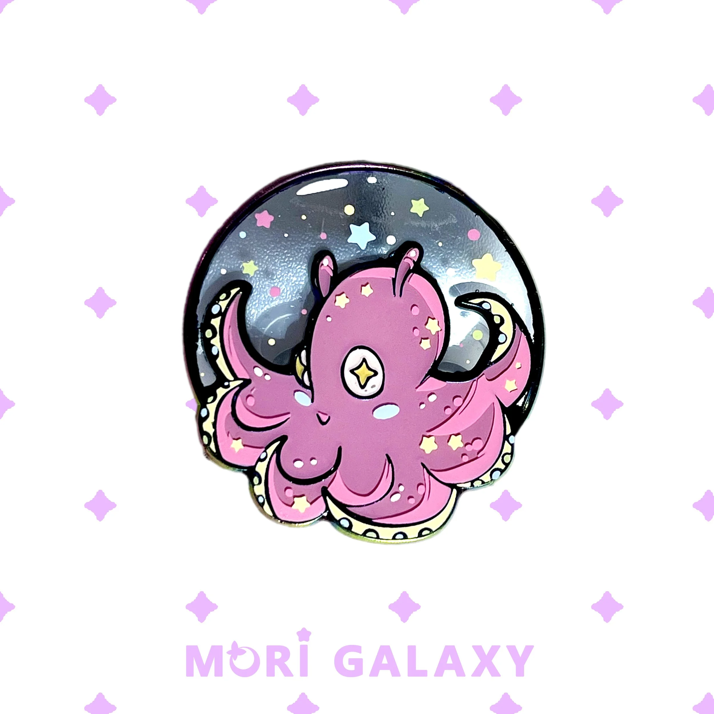 Galaxsea: Elephant Octopus Pin [GITD]