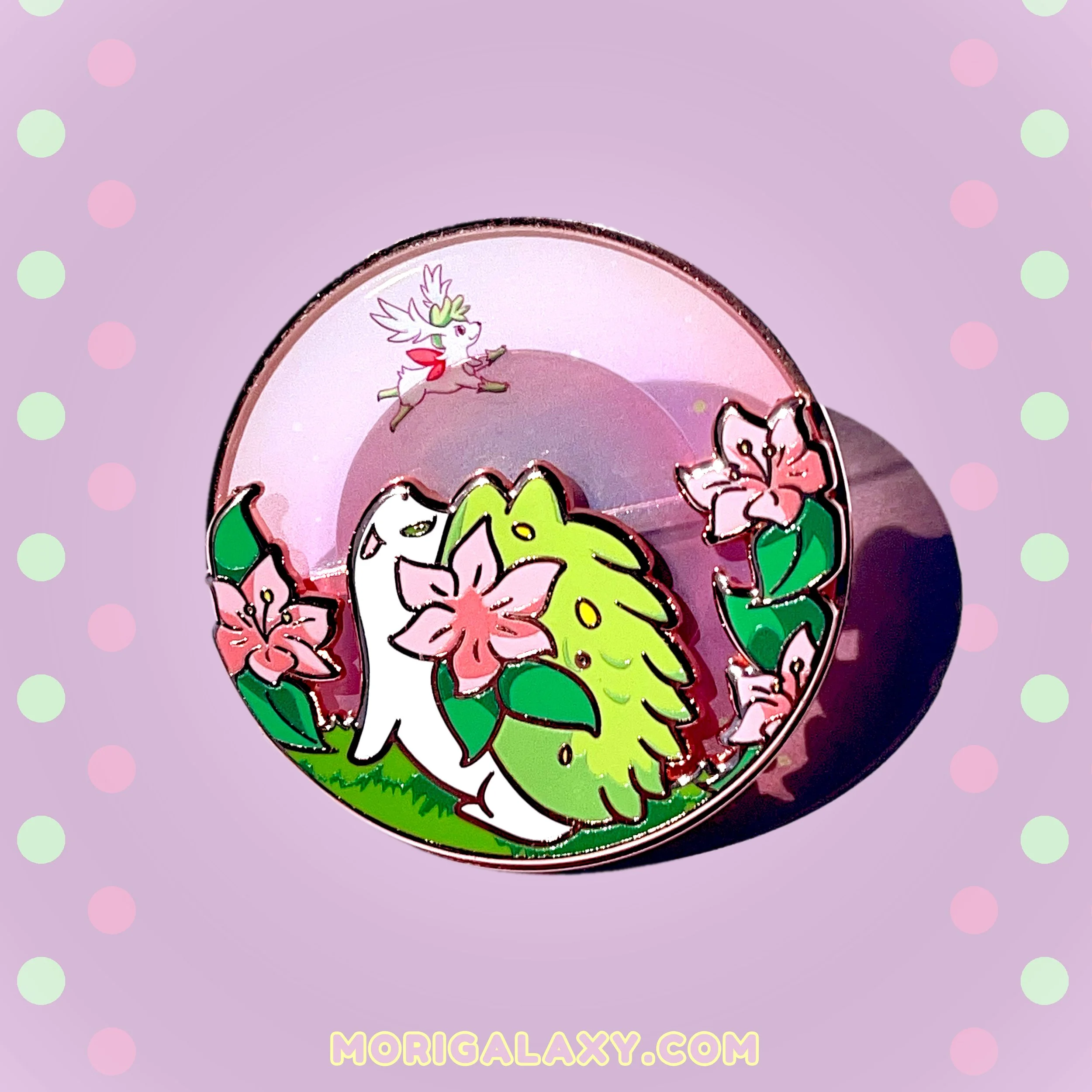 Shaymin Spinner Pin Mori Galaxy Product.jpg
