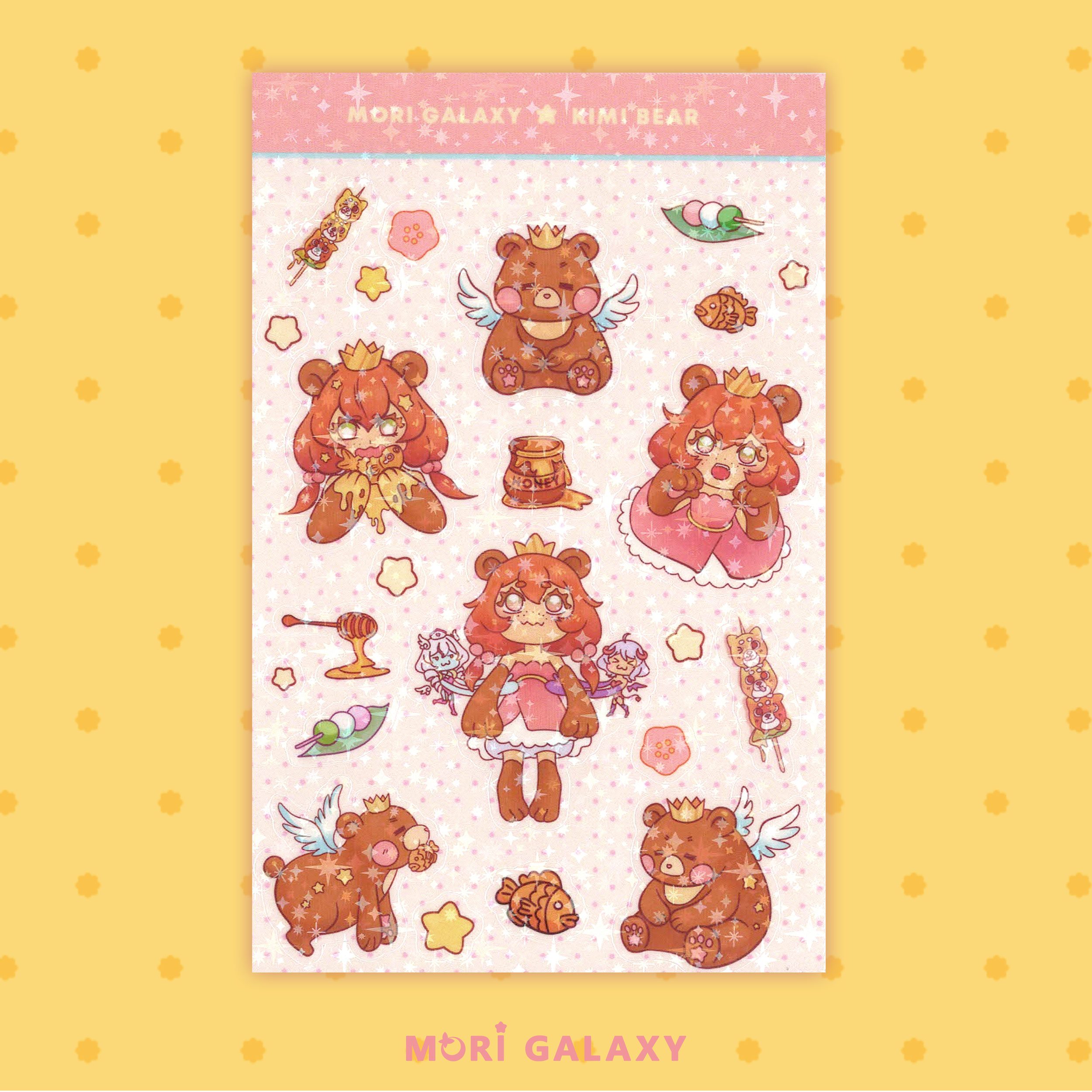 Kimi Bear -Mori Galaxy Sticker Sheet