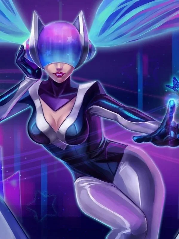 LOL: DJ Sona Electric Butterfly Poster