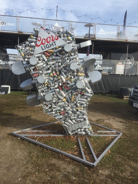 GUITAR - Carolina Country Music Festival - Myrtle Beach, SC. Commissioned by Coors Brewing 2017