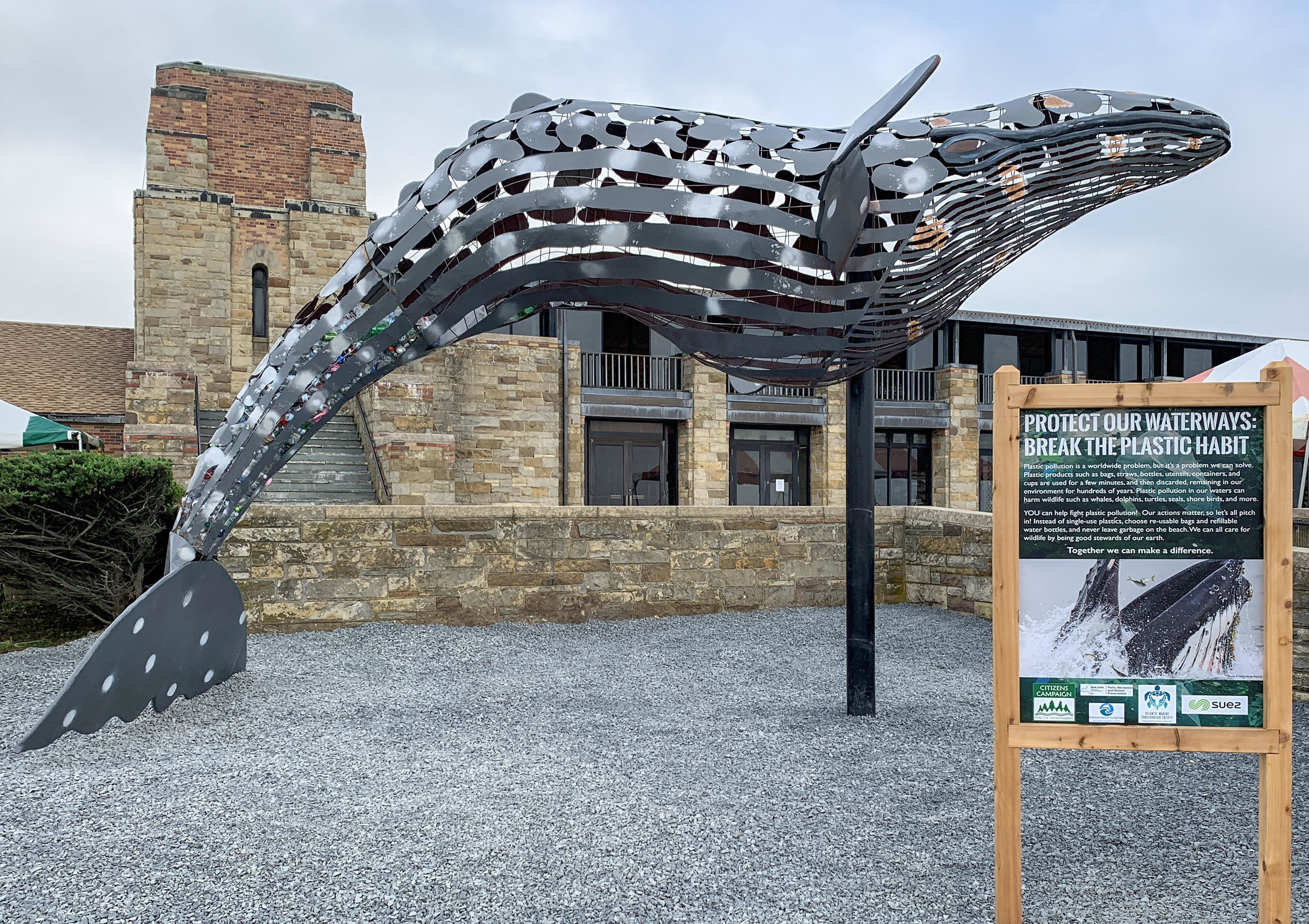 Humpback Whale, 2019Jones Beach State Park, Long Island, NYCitizens Campaign for the Environment | Atlantic Marine Conservation Society | New York State Parks and RecreationSponsored by SUEZ Water New York