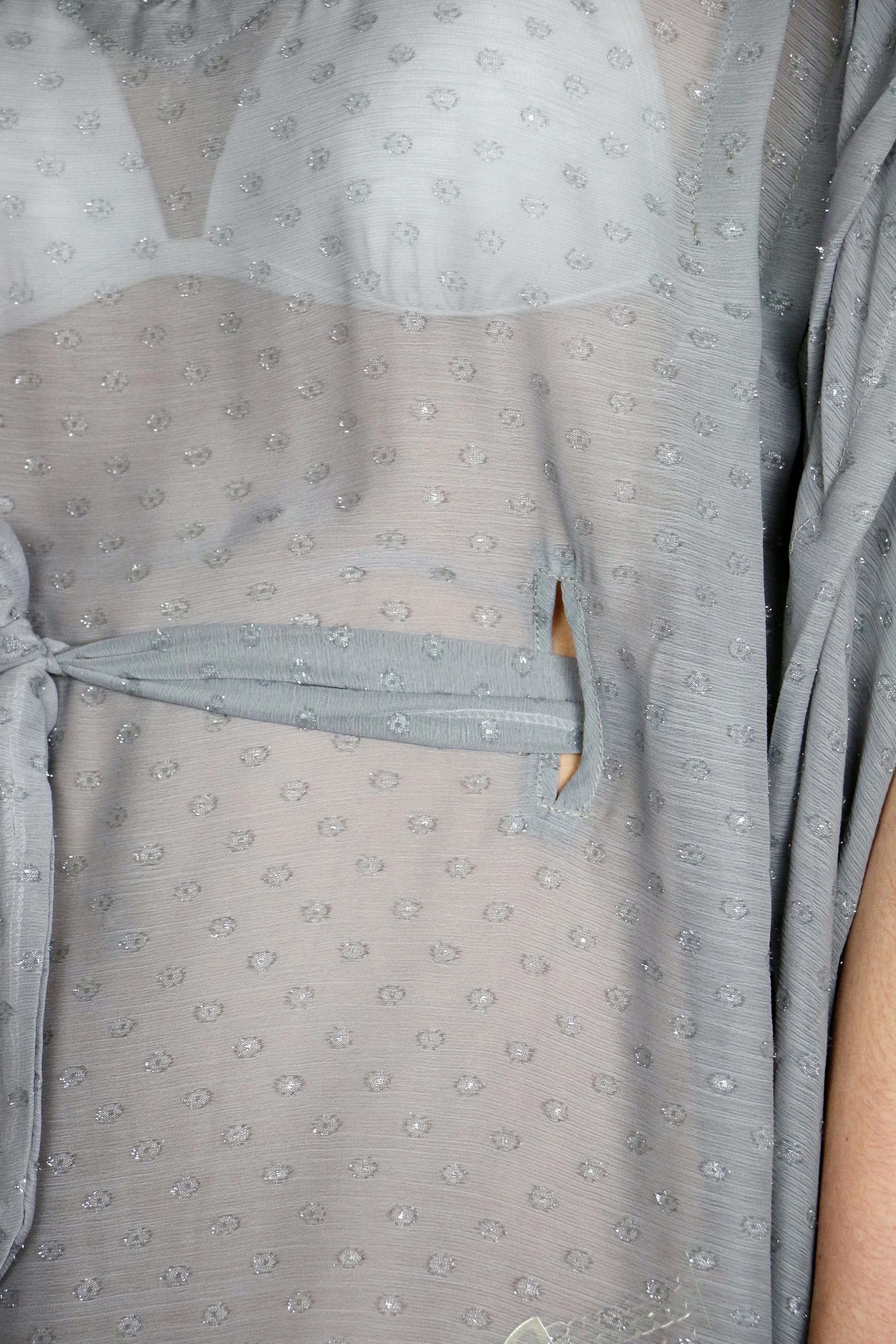 Gray Dot Swim Cover-up