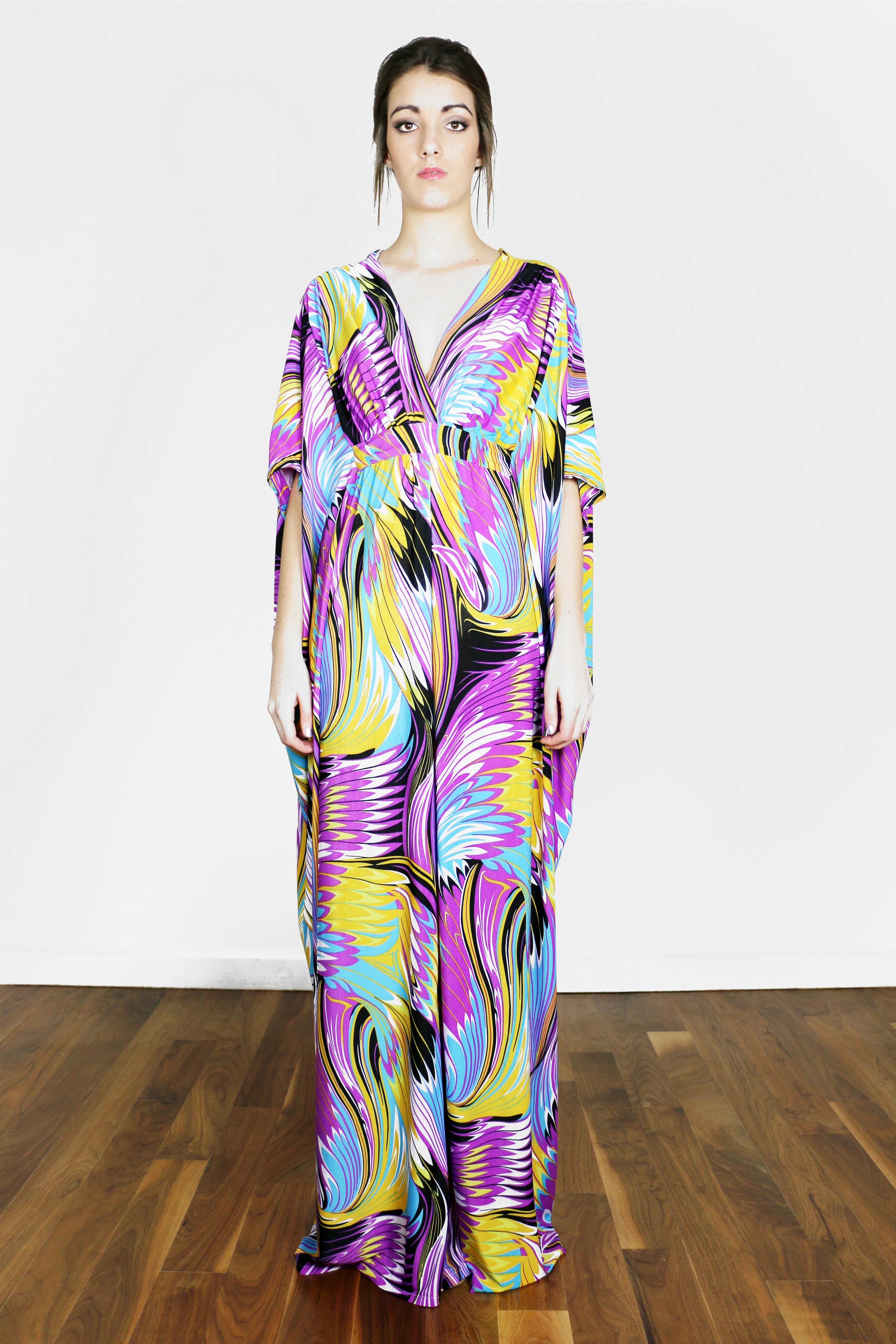 Multi Colored Abstract Caftan