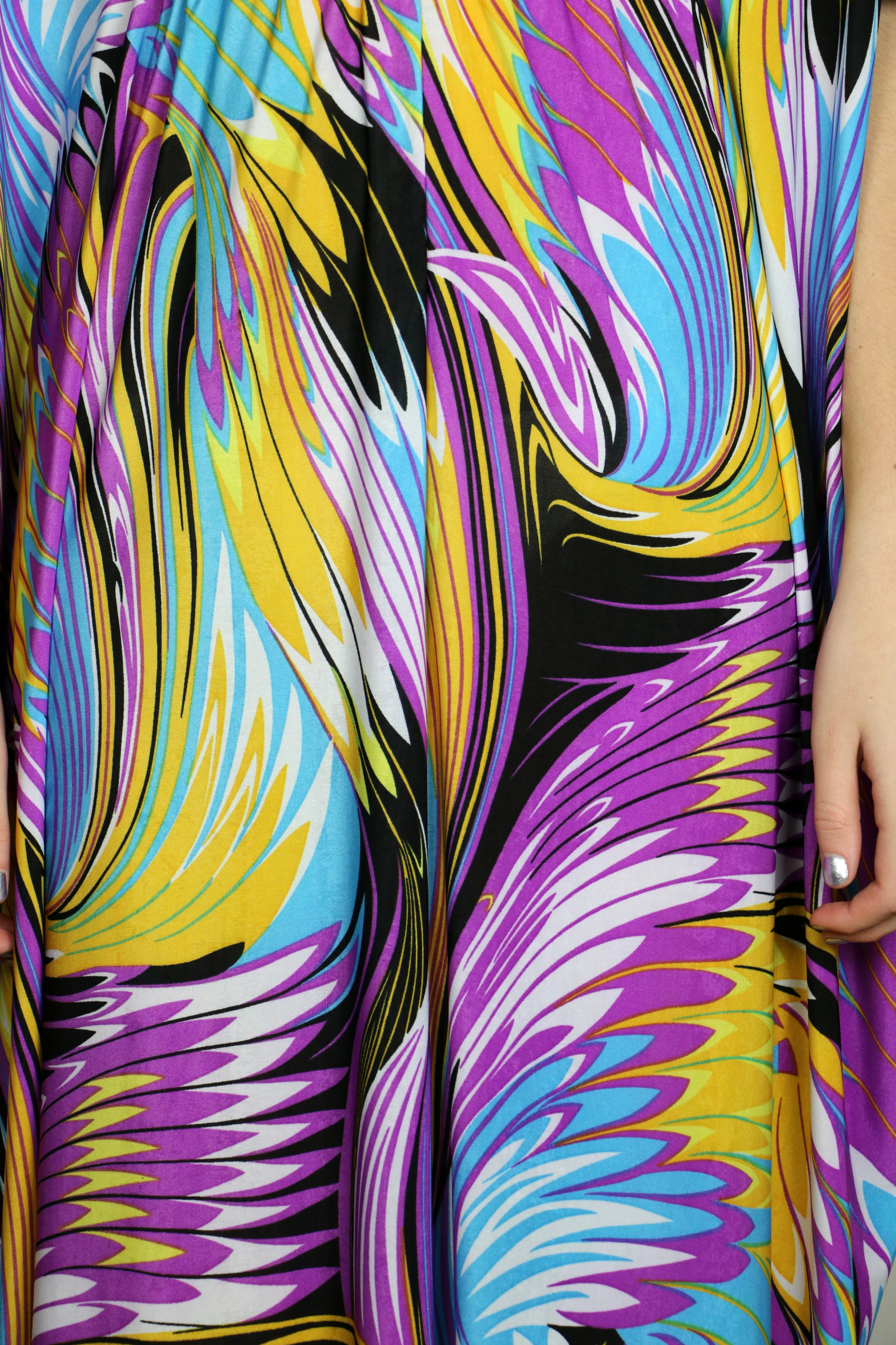 Multi Colored Abstract Caftan