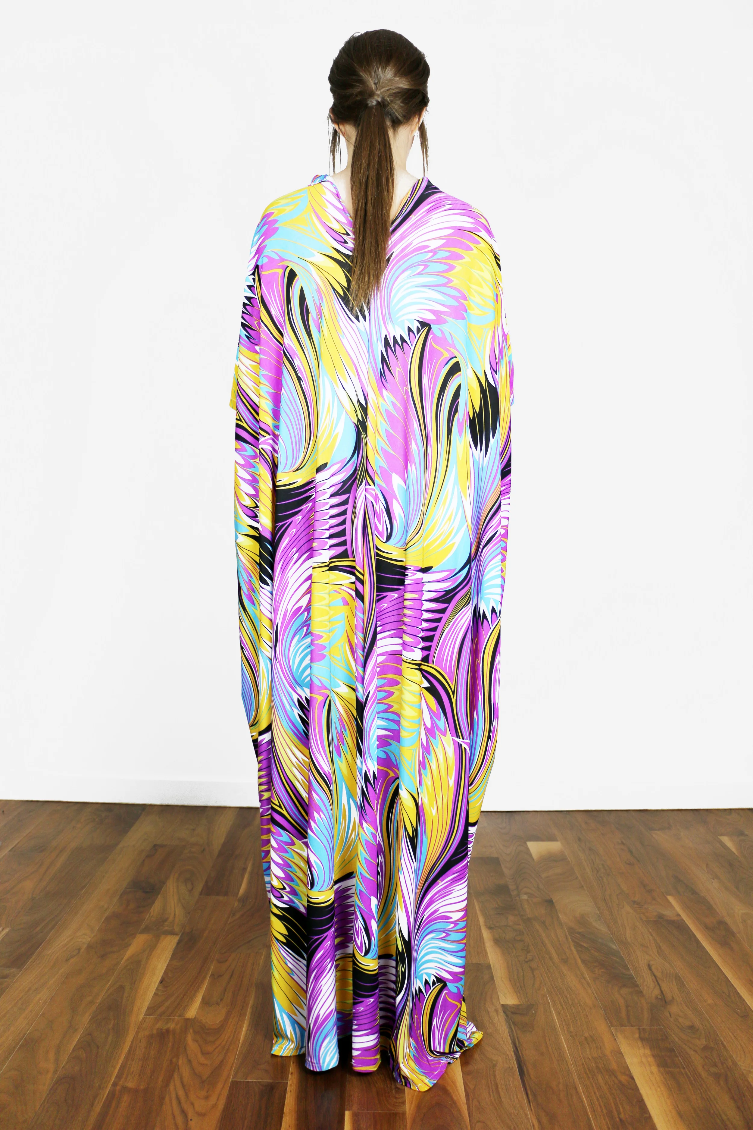 Multi Colored Abstract Caftan