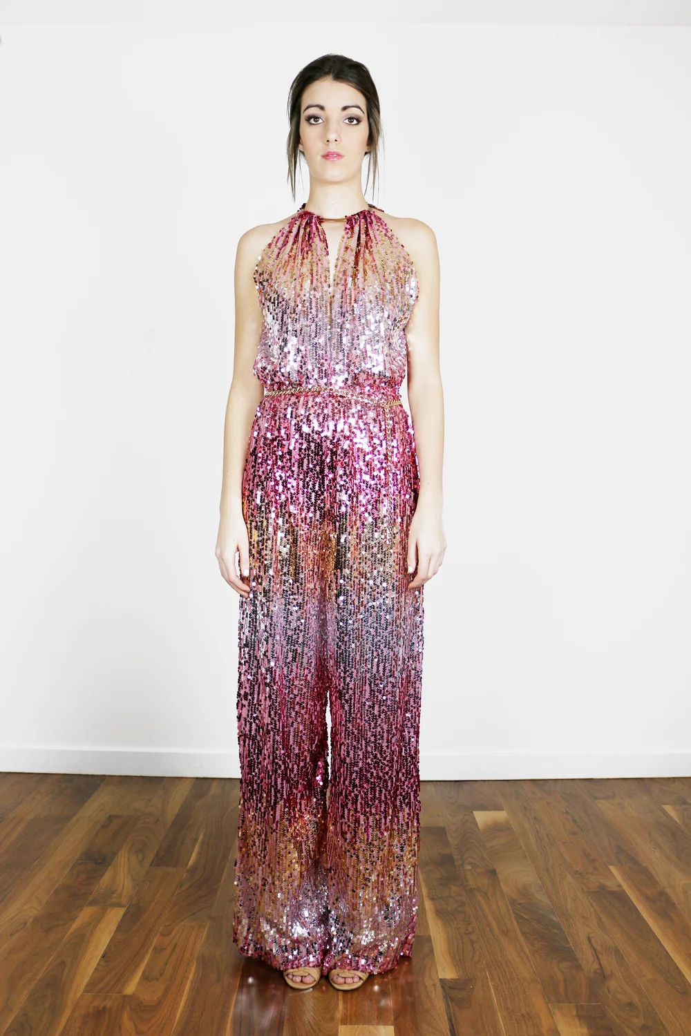 Ombre Sequins Jumpsuit — ALICIA JANESKO CAFTANS AND RESORTWEAR
