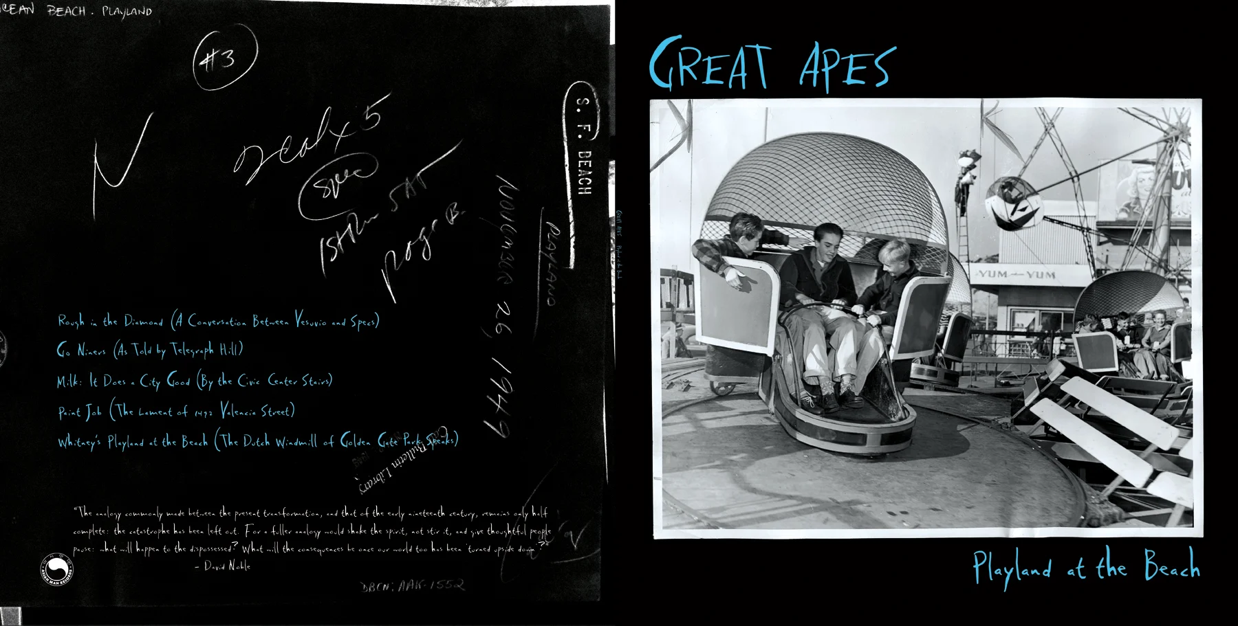Great Apes LP cover - design