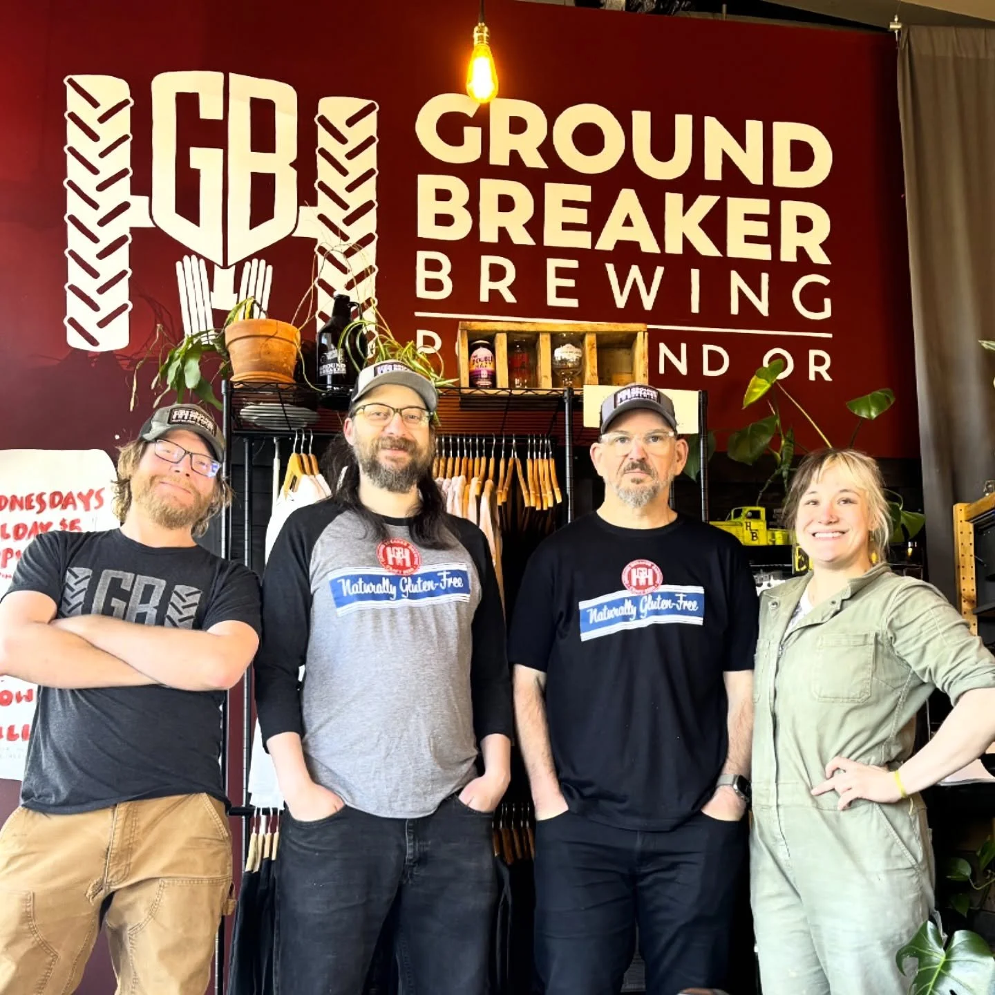 This is the Ground Breaker crew. 💛
We&rsquo;re a tiny team with big love for brewing gluten-free beer. Every pint, every can, every visit to the pub helps keep us going &mdash; and we couldn&rsquo;t do it without you.

Your support means fresh hops 