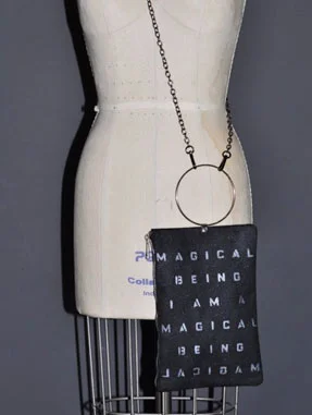 Canvas Crossbody Ring Hip Bag (Magical Being)